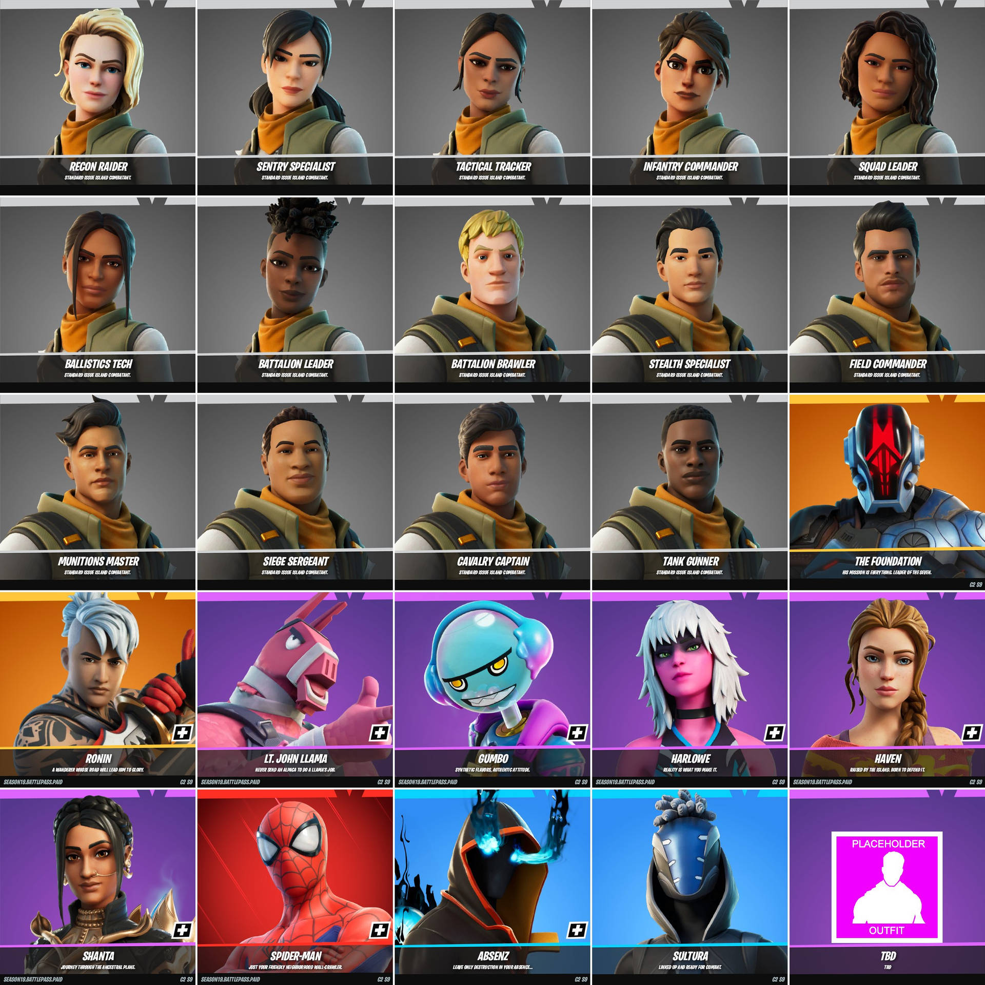 Fortnite Chapter 3 Season 1 Skins Background