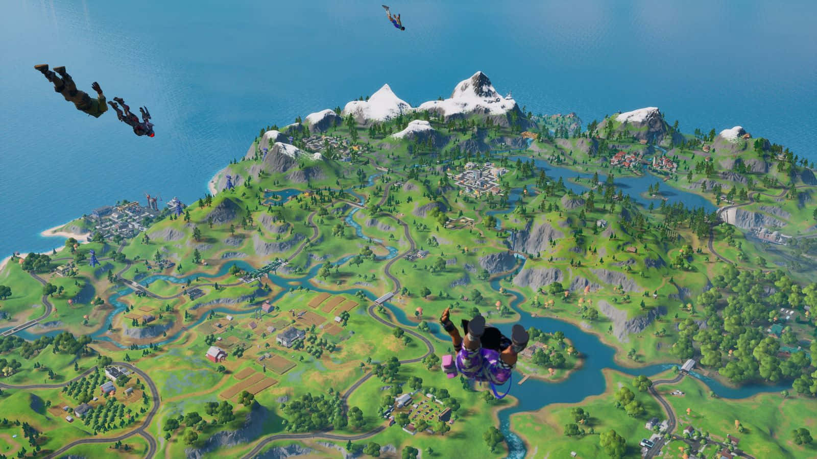 Fortnite Chapter2 Aerial View Background