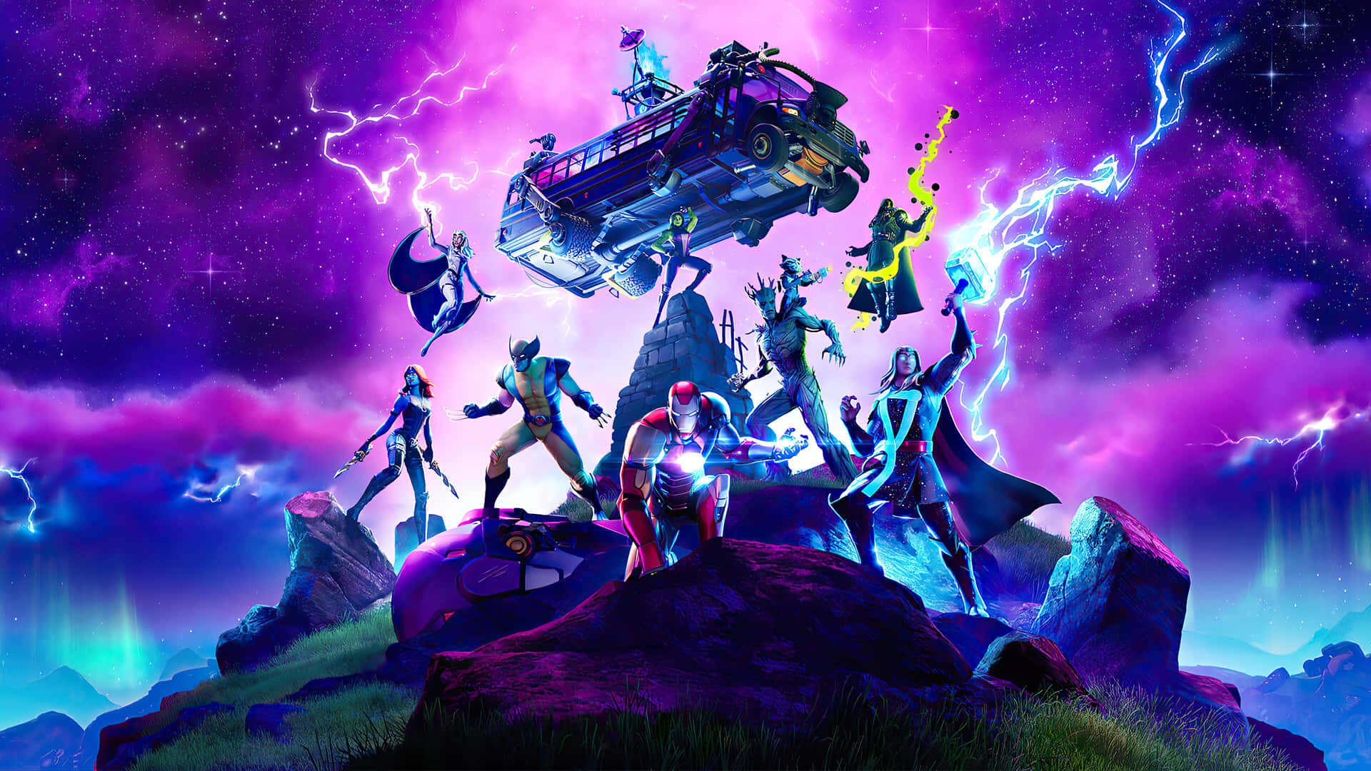 Fortnite Chapter2 Epic Battle Scene Background