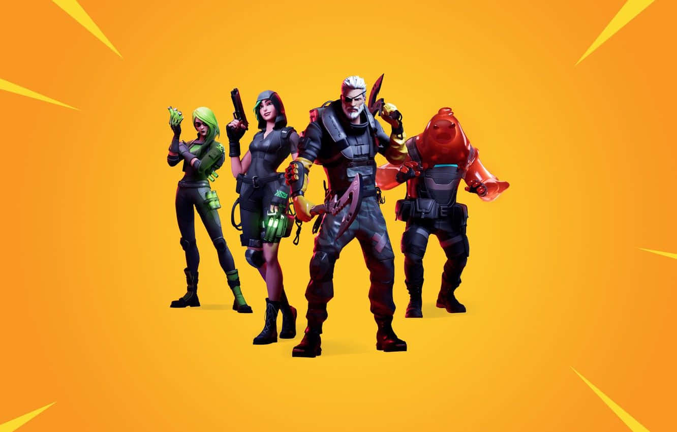 Fortnite Character Orange Posters
