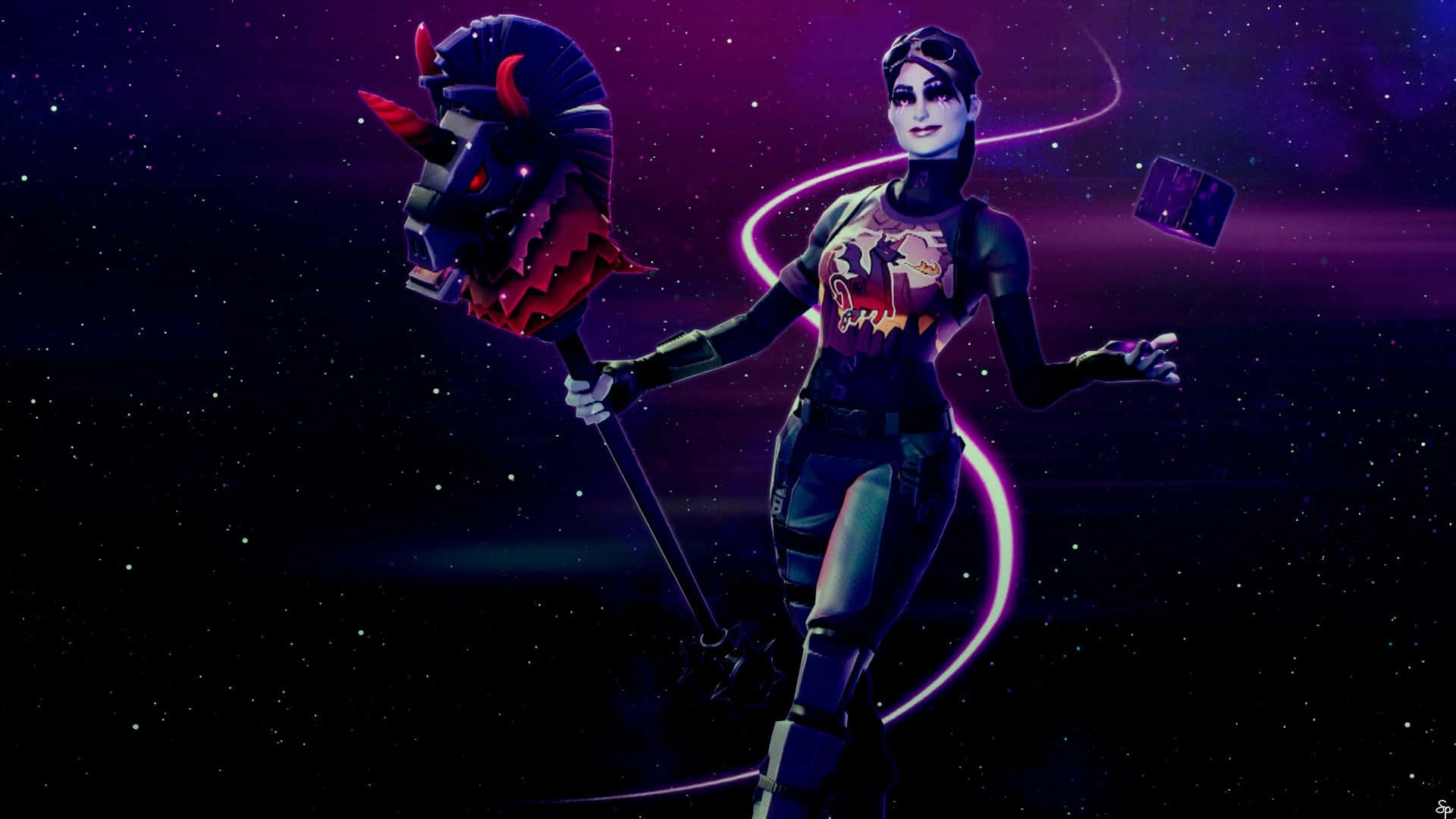 Fortnite Dark Bomber Cosmic Backdrop Background