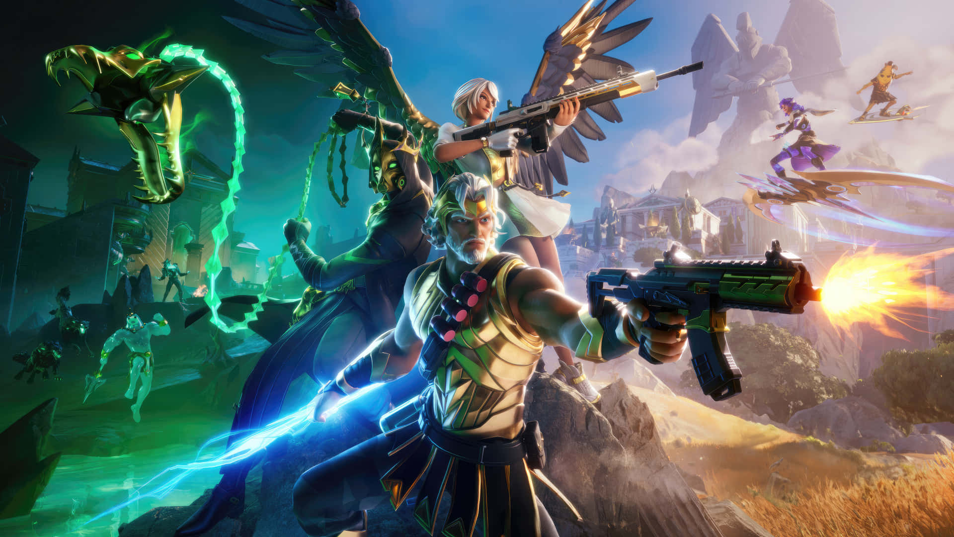 Fortnite Epic Battle Scene Background