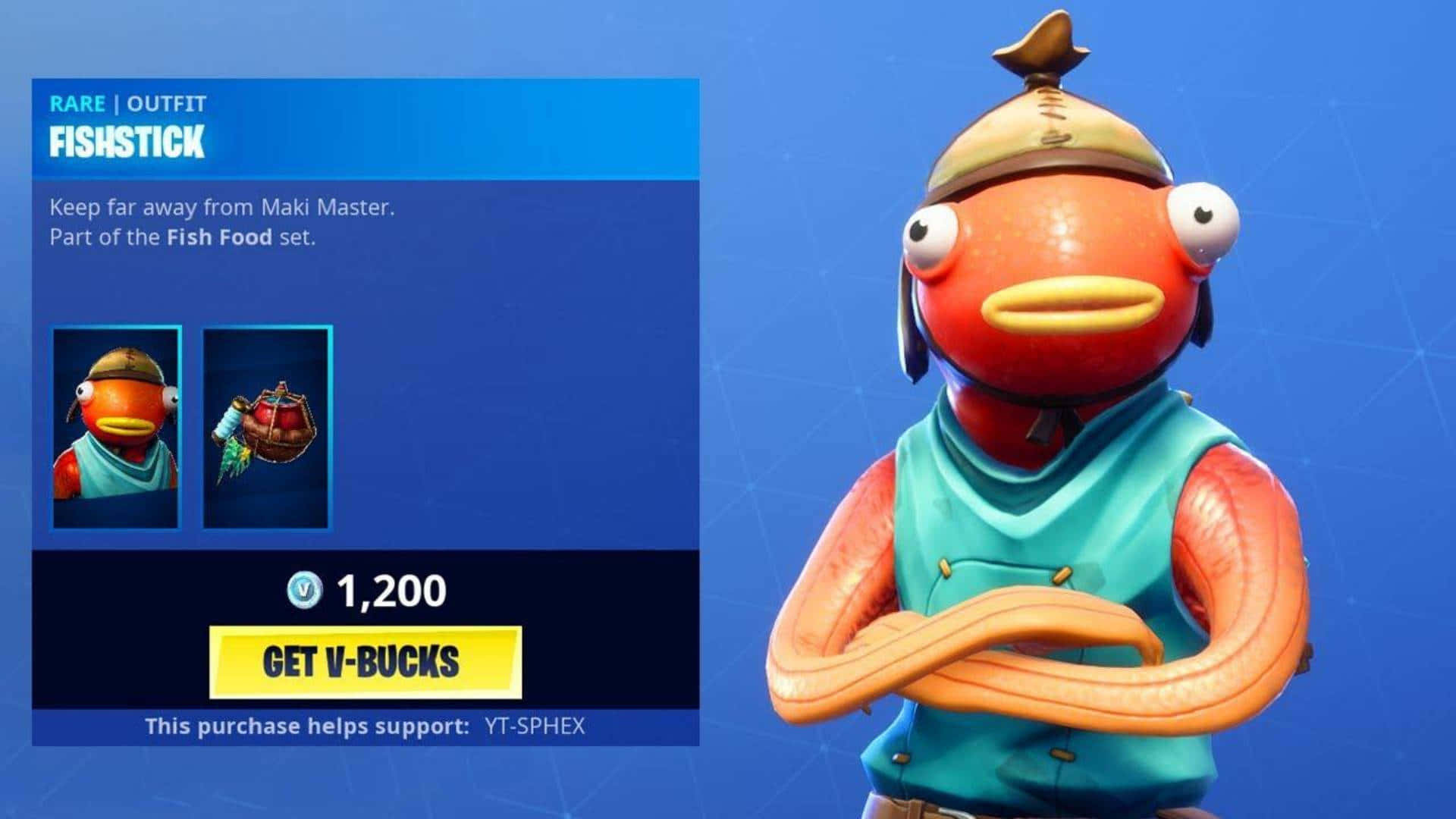 Fortnite Fishstick Stats Background