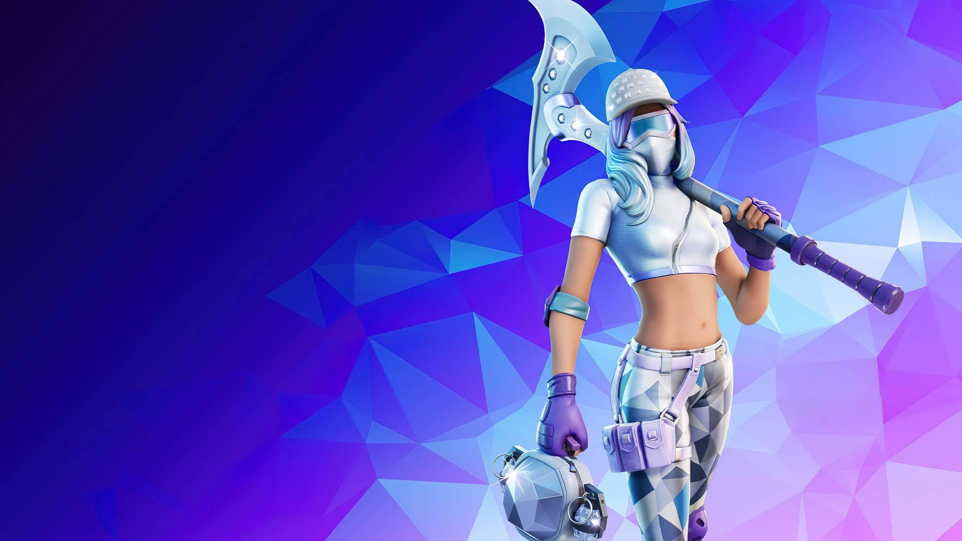 Fortnite Girl Diamond Diva Background