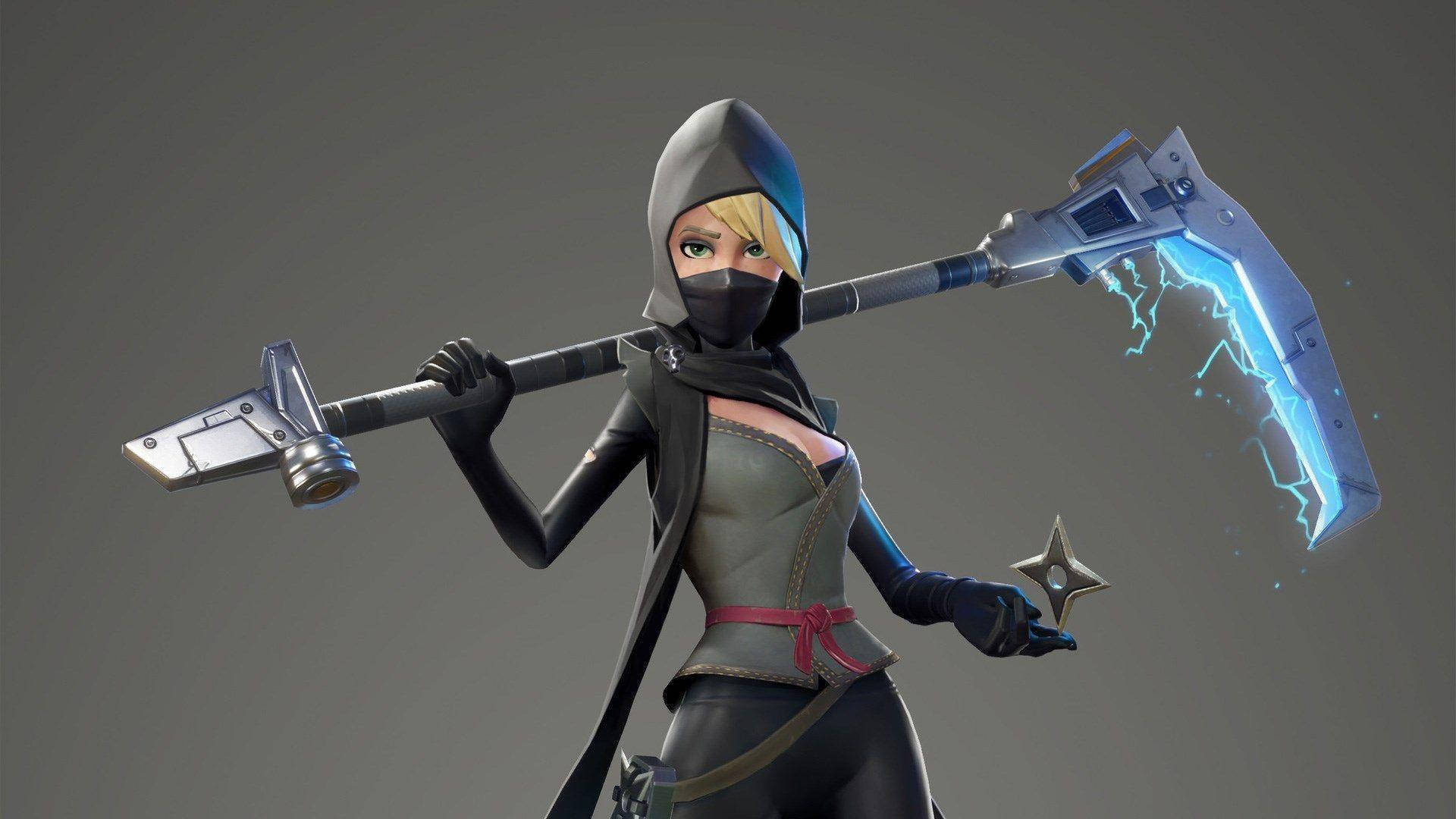 Fortnite Girl Female Ninja Background