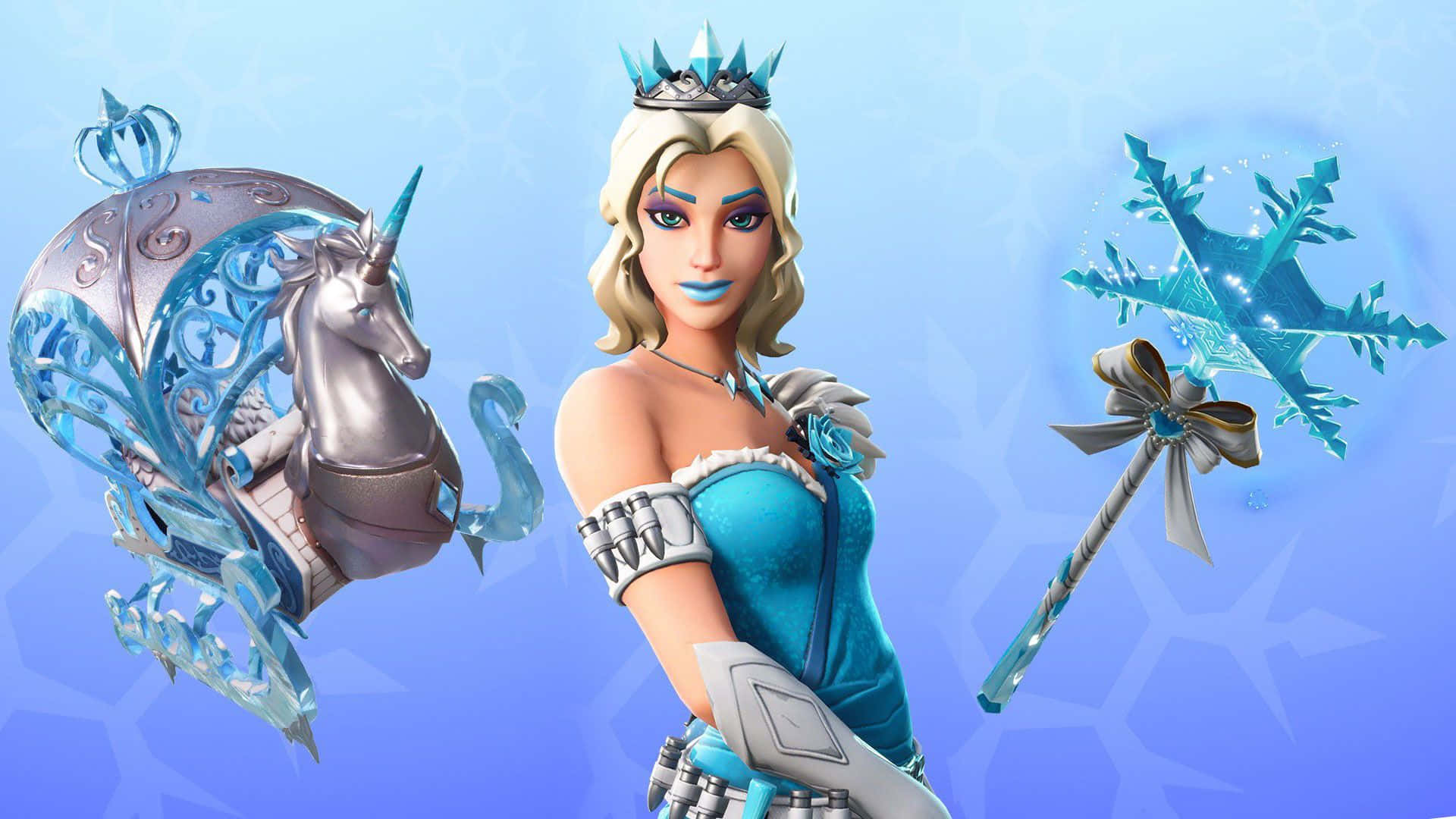 Fortnite Ice Queen Wands And Wands Background