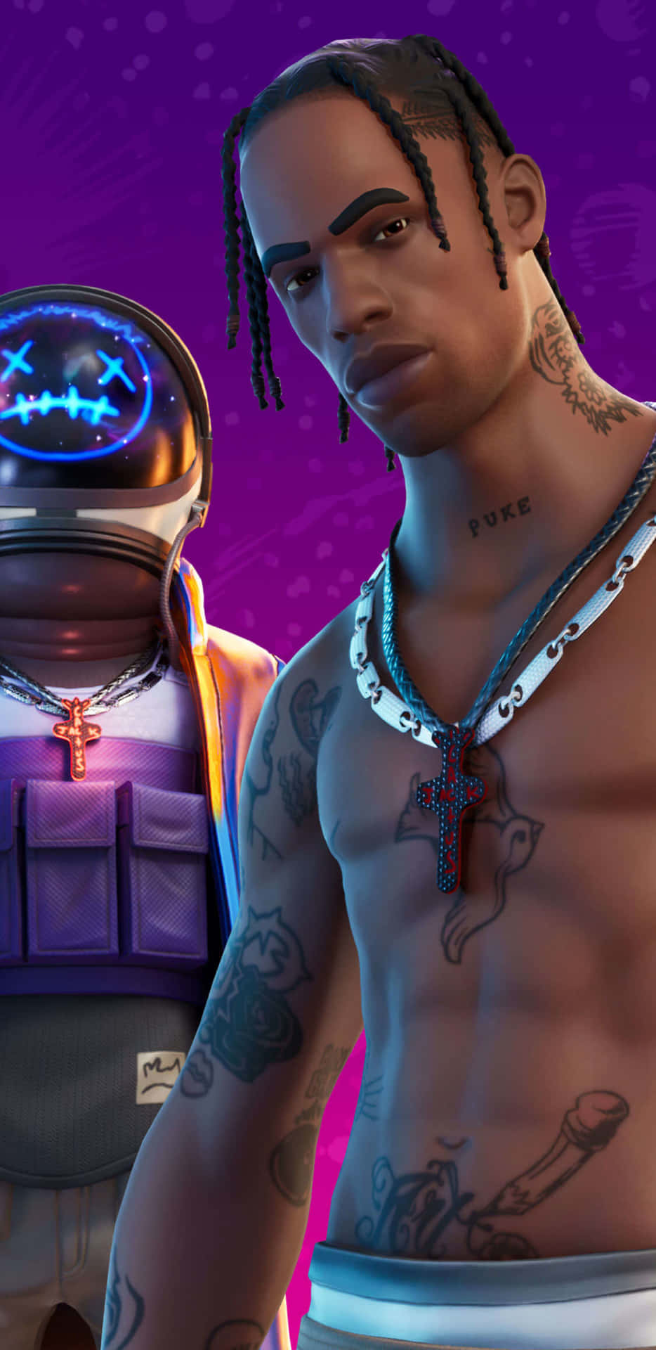 Fortnite Icon Series Skin Travis Scott Background