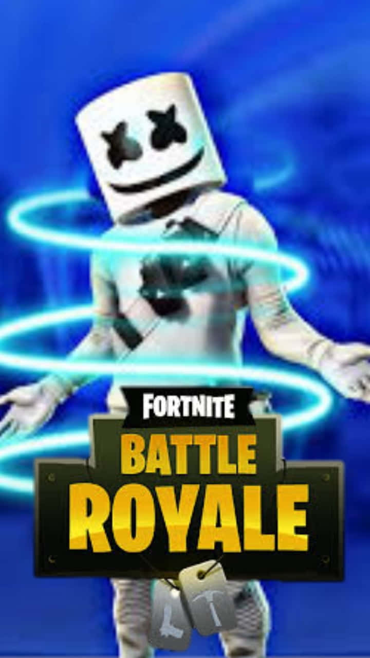 Fortnite Marshmello Celebrates A Victory Royale Background