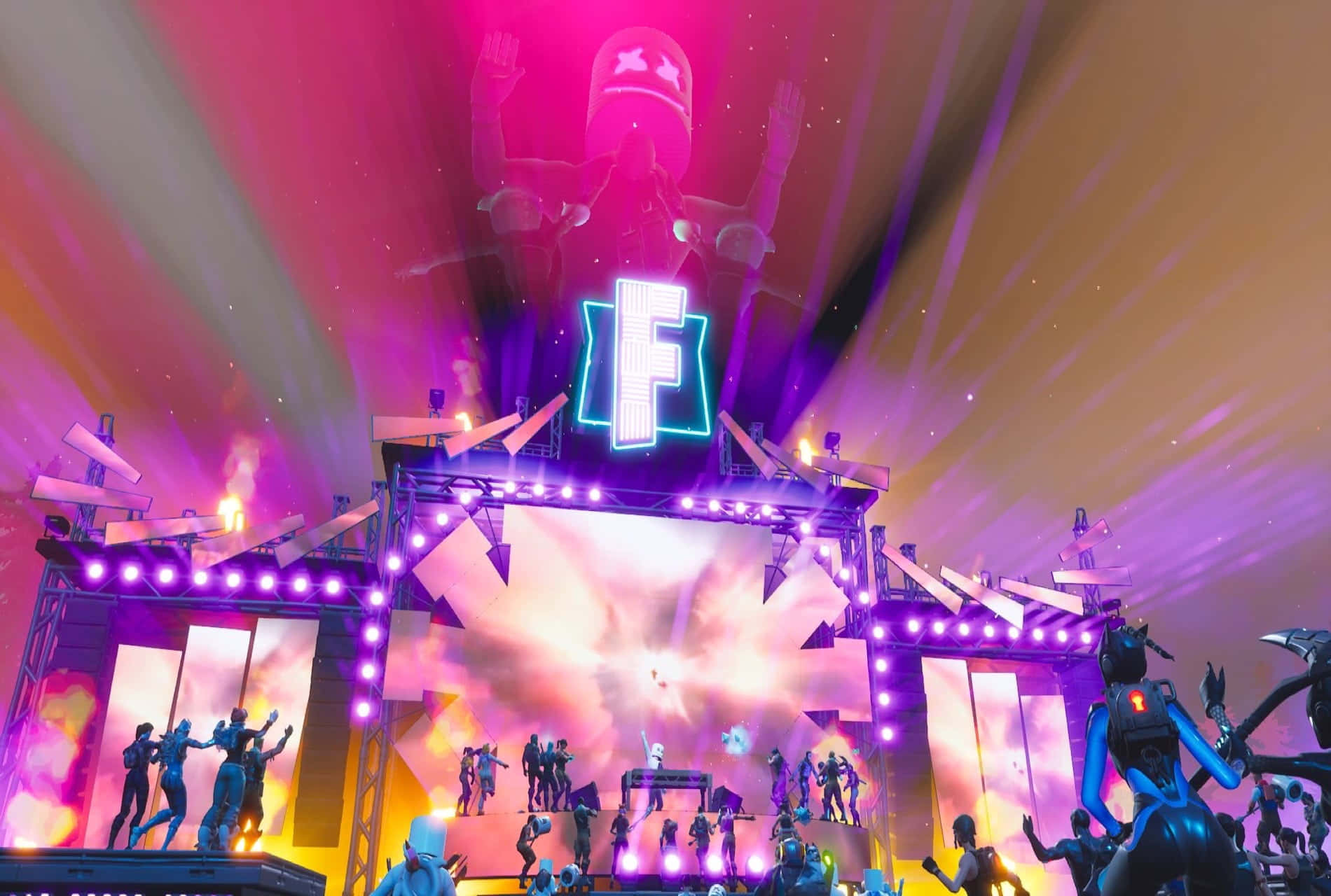 Fortnite Marshmello Concert Background