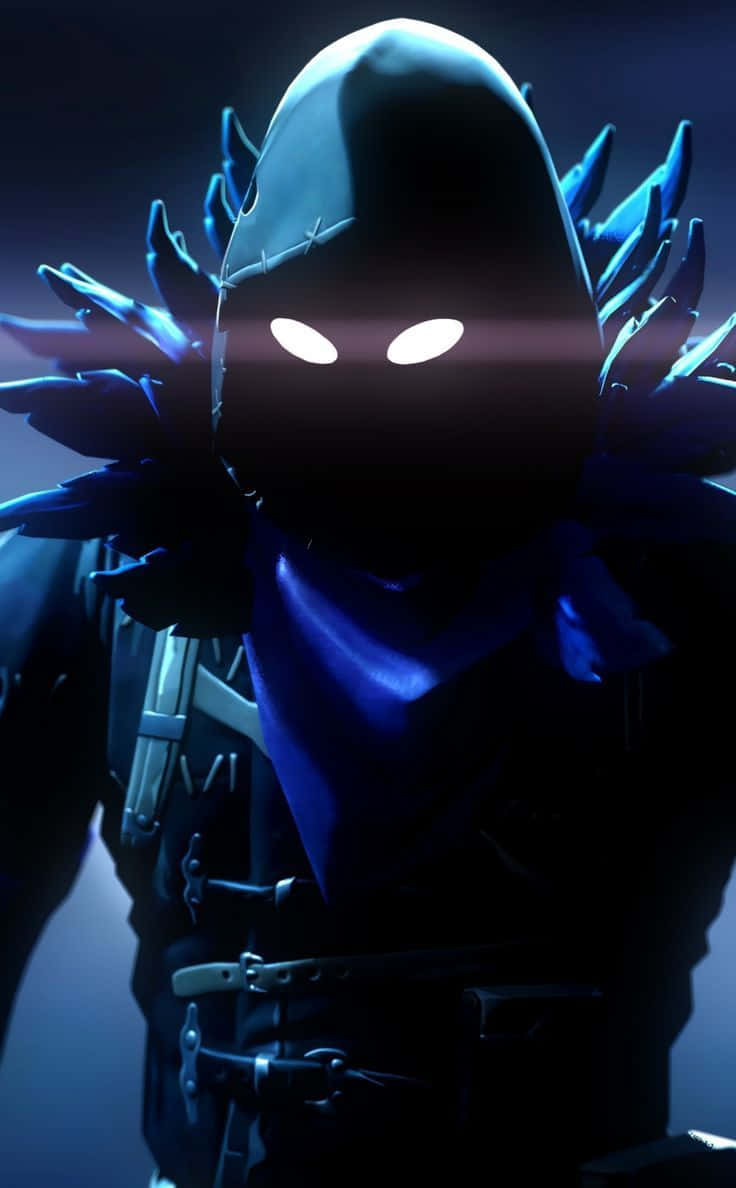 Fortnite_ Mysterious_ Hooded_ Character Background