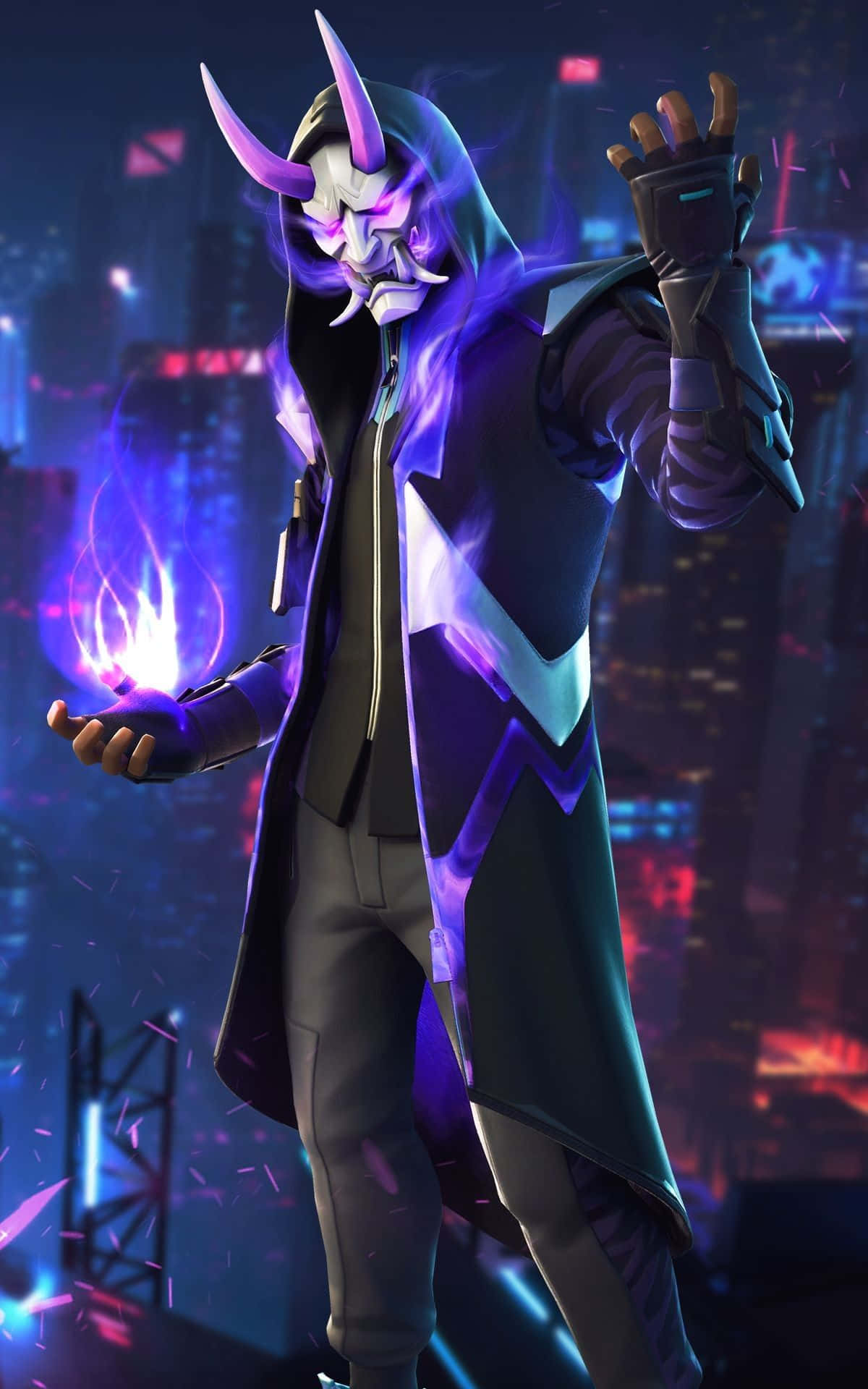 Fortnite Mystical Oni Warrior Background