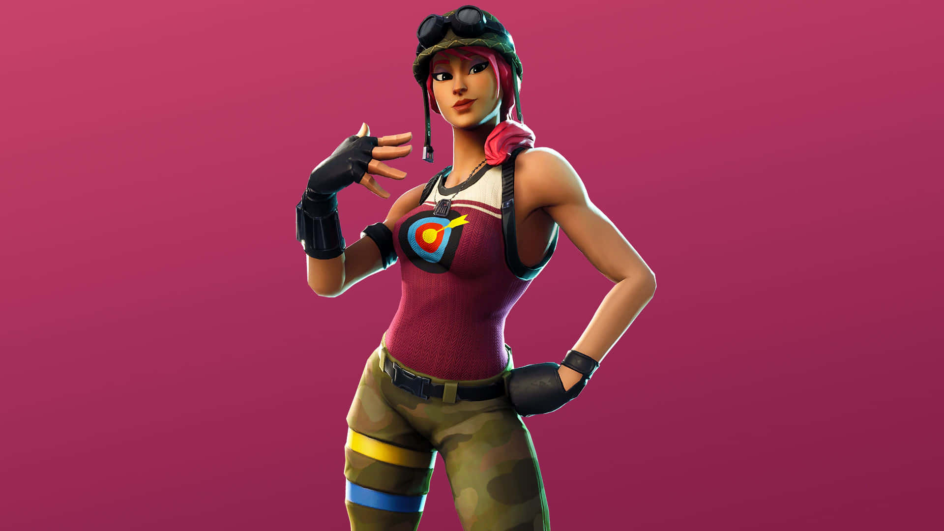 Fortnite - New Character - A Girl In Pink Background