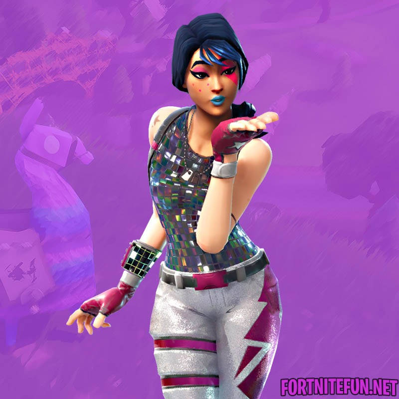 Fortnite - New Character - A Girl In Purple Background