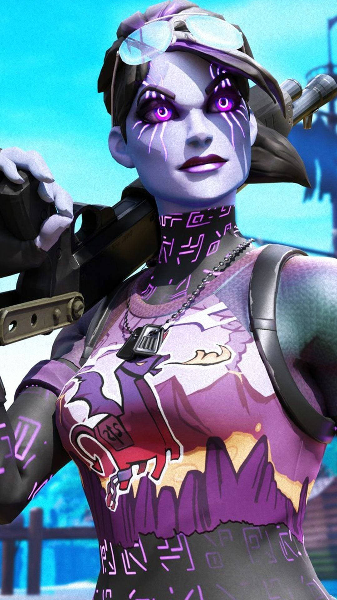 Fortnite Pfp Dark Bomber Close Up Portrait