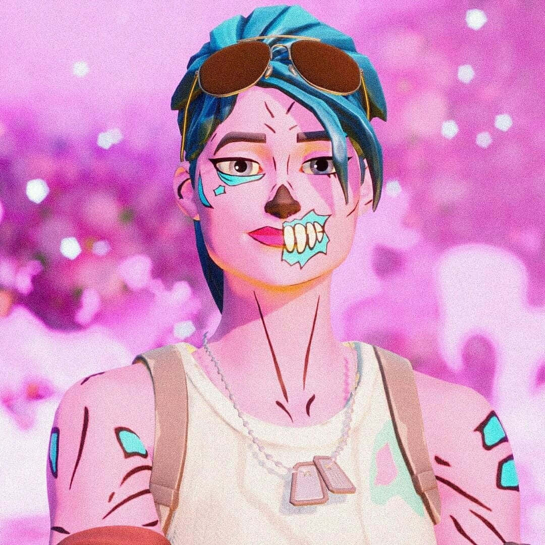 Fortnite Pink Ghoul Trooper Artwork Background