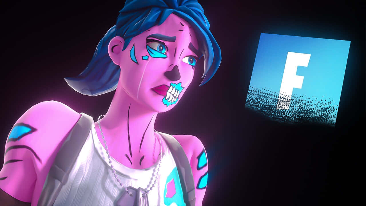 Fortnite Pink Ghoul Trooper Skin Background