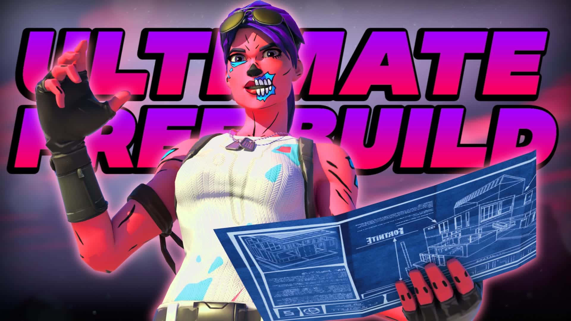 Fortnite Pink Ghoul Trooper Ultimate Rebuild Background