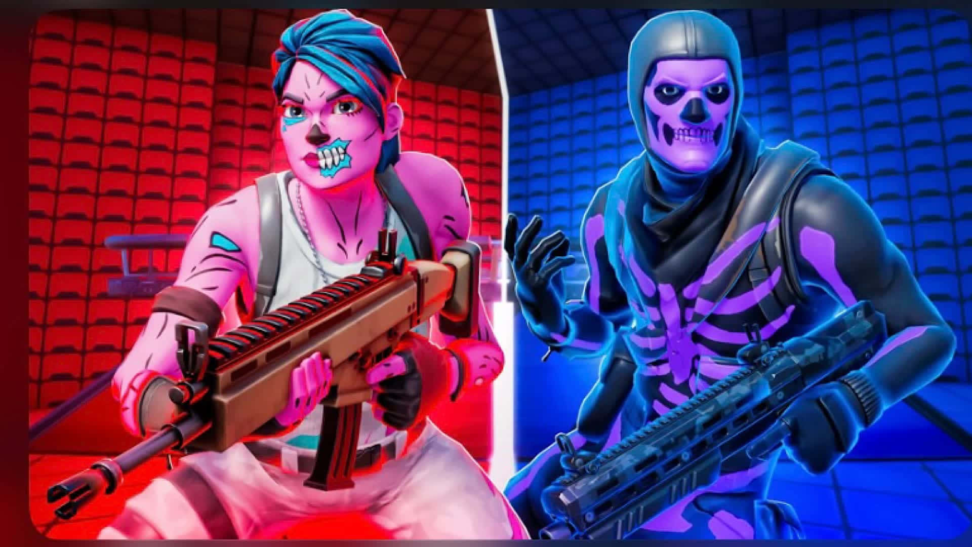 Fortnite Pinkand Purple Ghoul Troopers Background