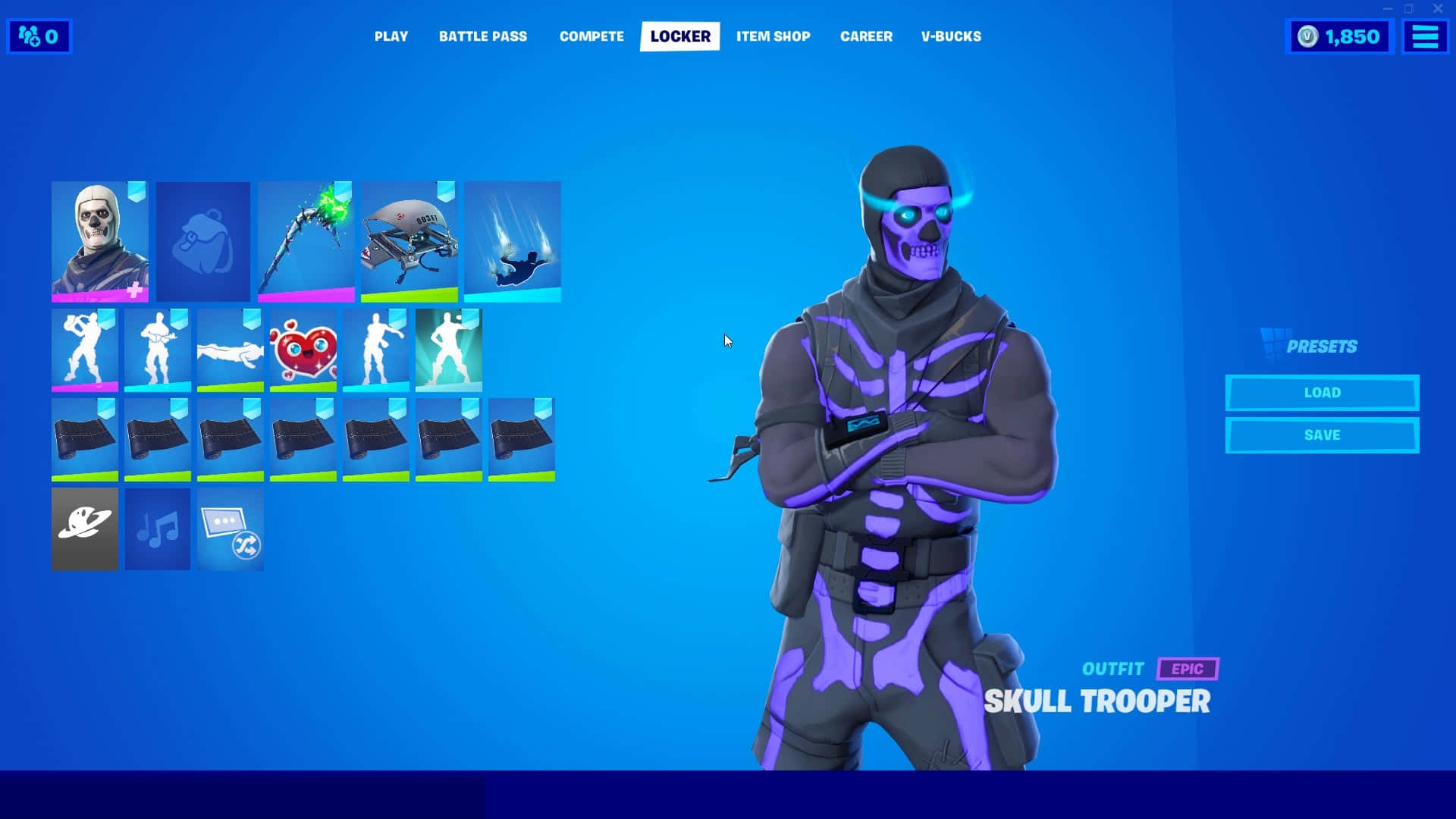 Fortnite - Skeletons - A Screenshot Of The Game Background