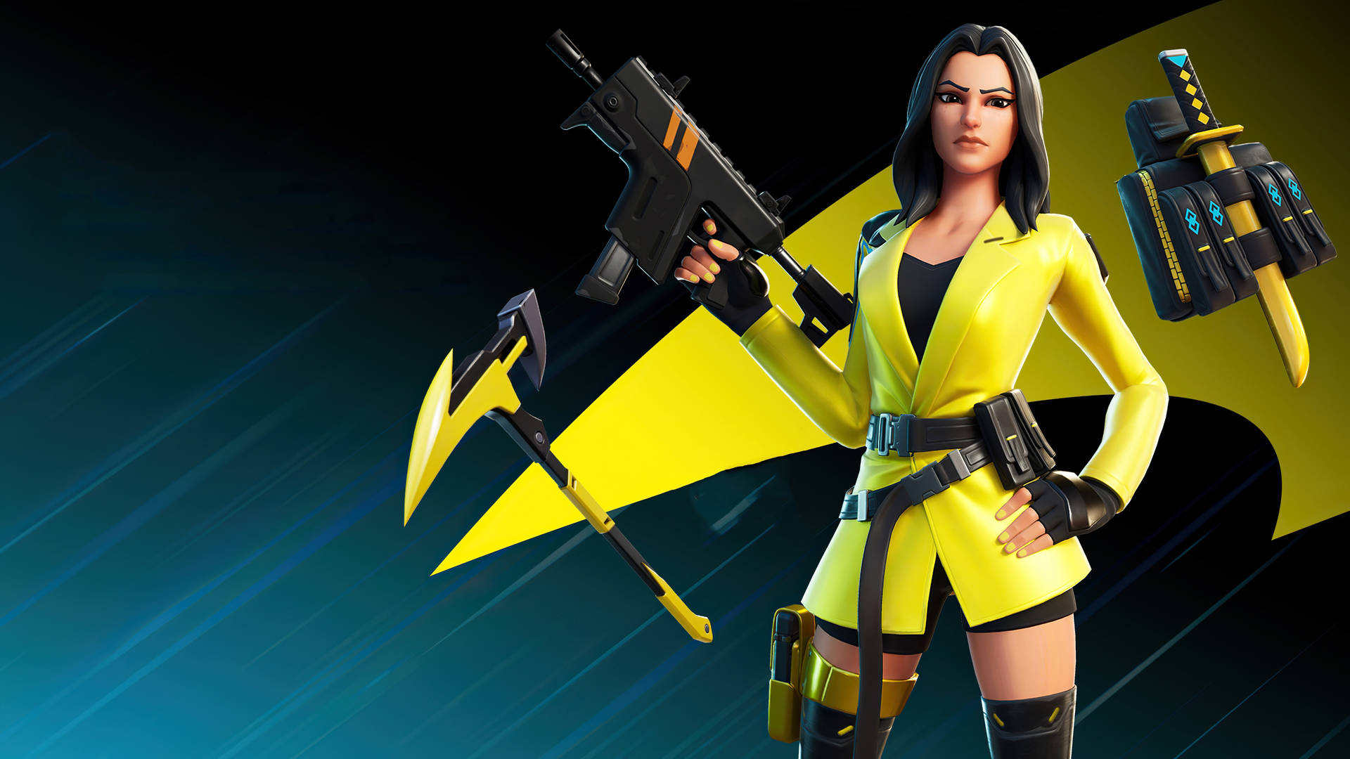 Fortnite Yellow Jacket Skin Background