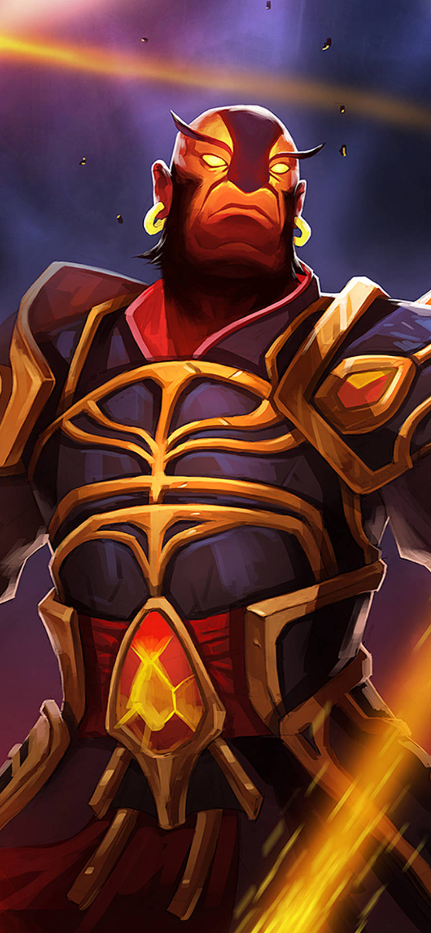 Fortress Of Flare Ember Spirit Dota 2 Iphone Background