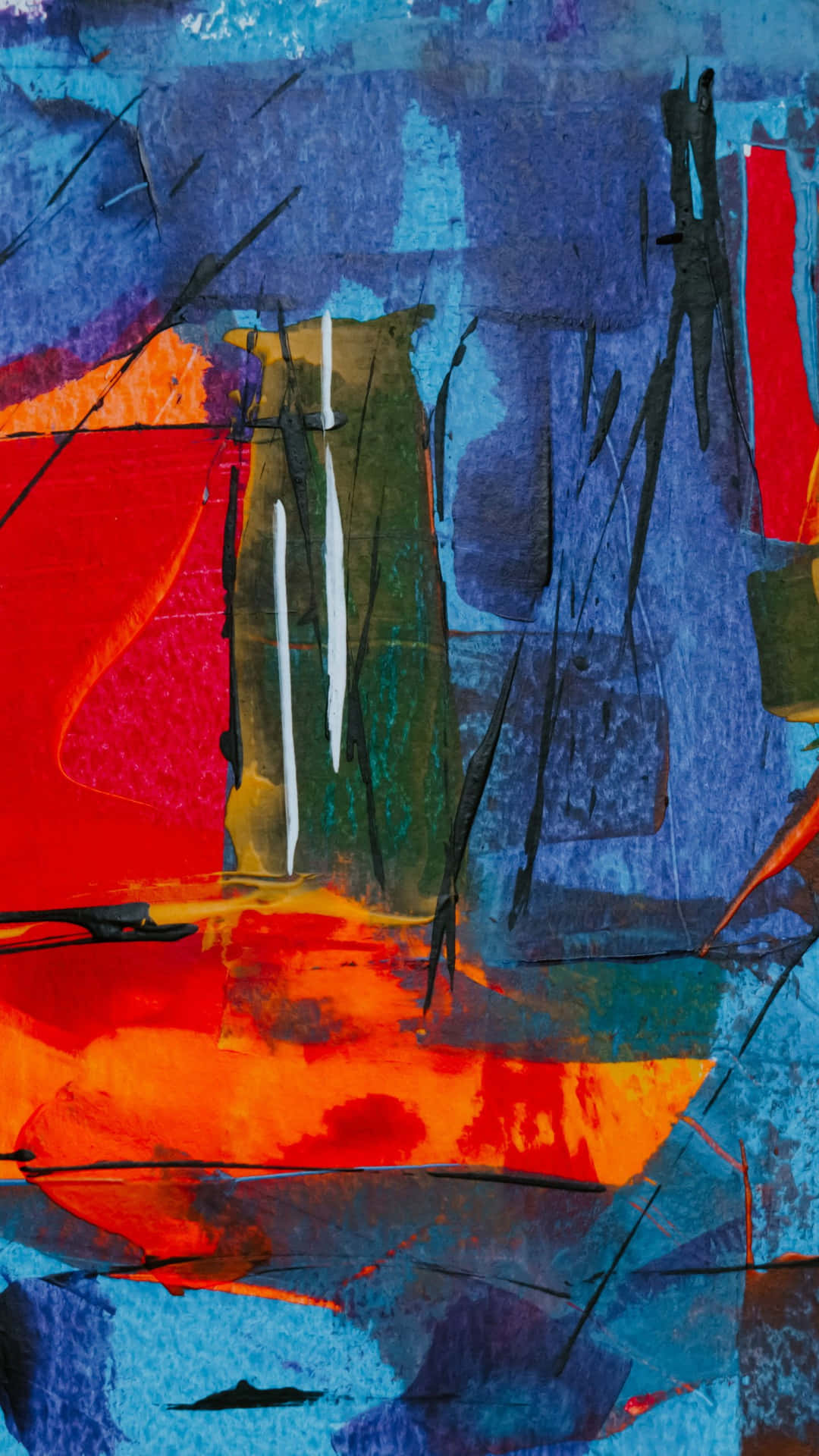 Fortuitous Boat Abstract Paint Background