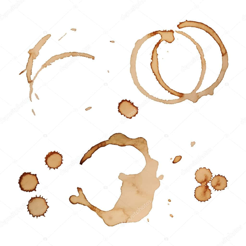Fortuitous Coffee Cup Stains Background