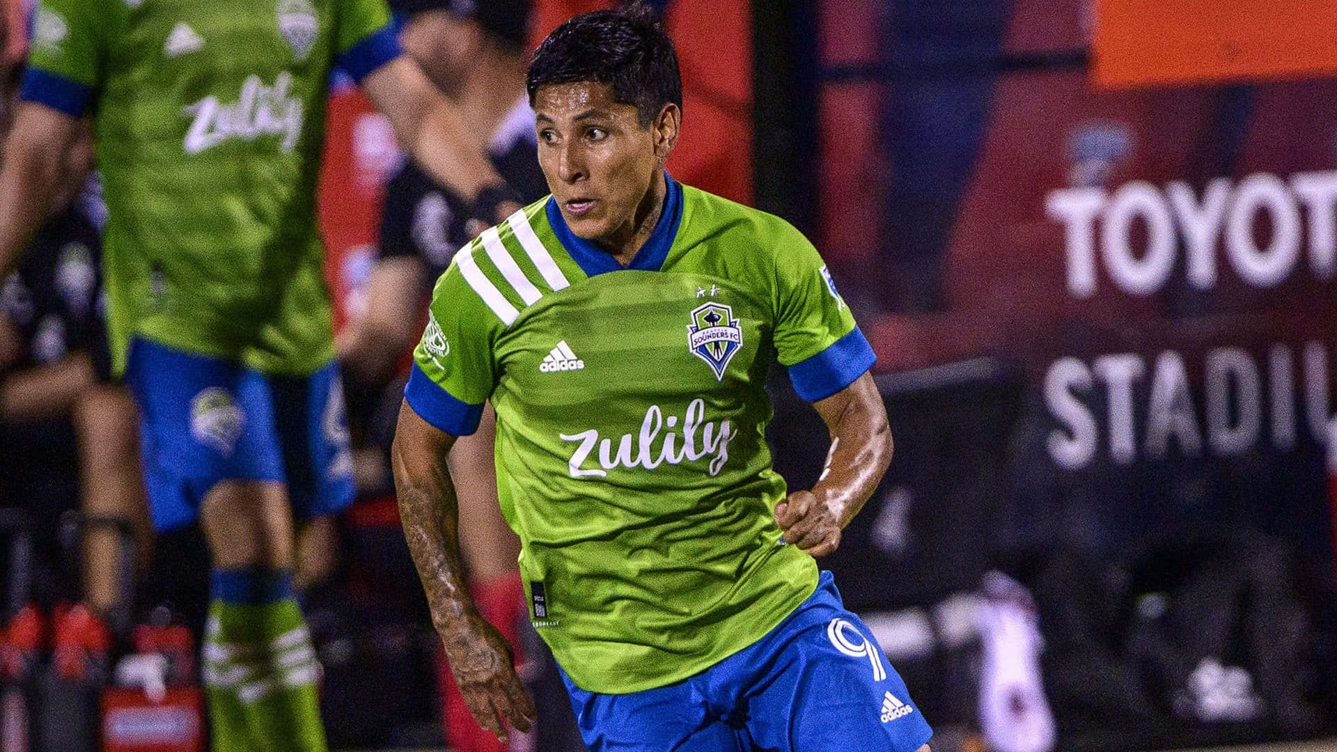 Forward No 9 Soccer Player Raul Ruidiaz Background