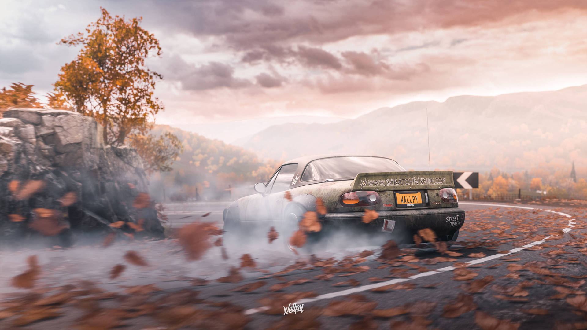 Forza 4 Depicts Vintage Mazda Car Background