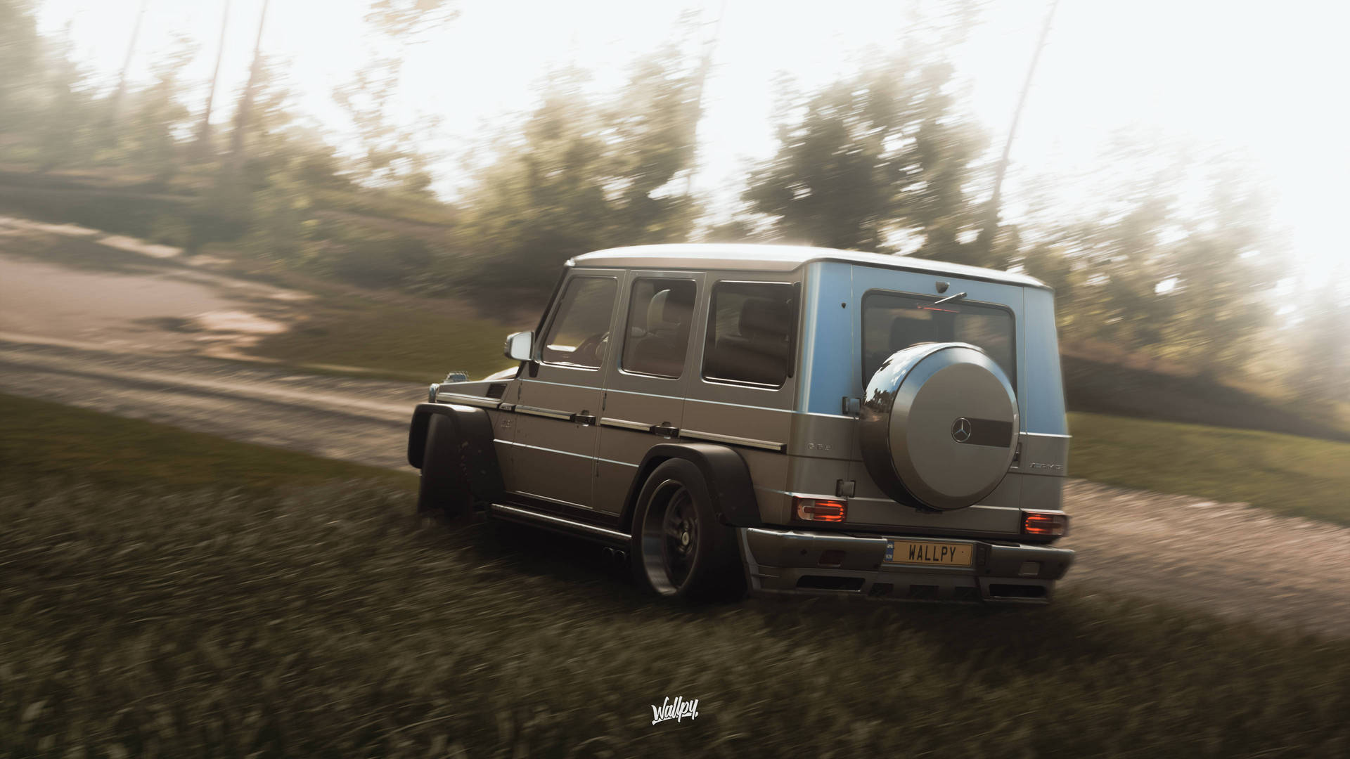 Forza 4 Shows Gray Mercedes G Wagon Background