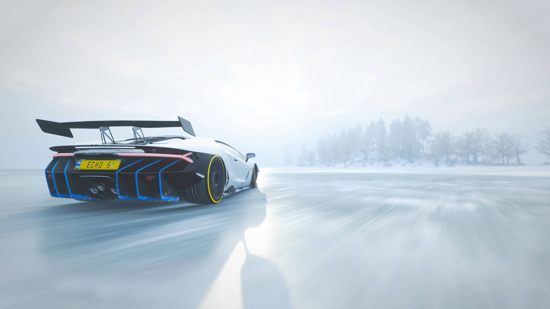 Forza 4 White Lamborghini Background