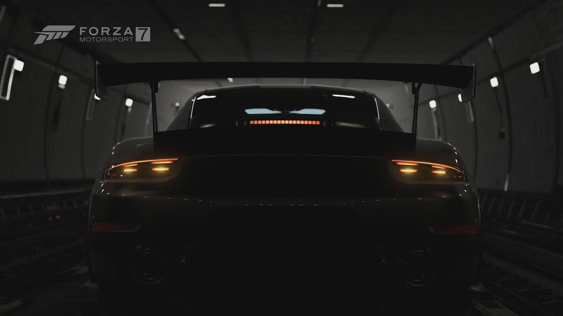 Forza 7 Race Car Tail Lights Background
