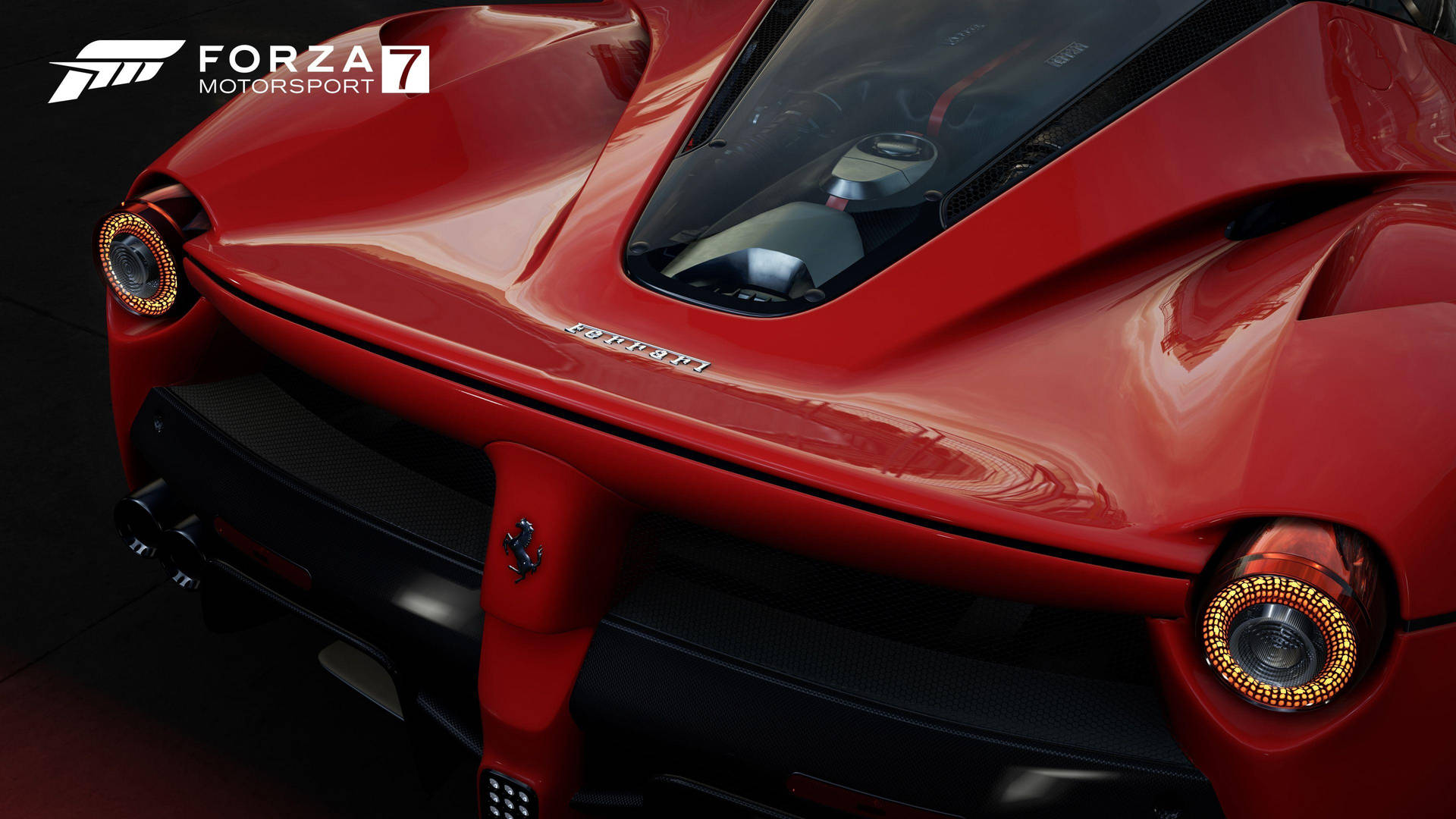 Forza 7 Red Ferrari Background