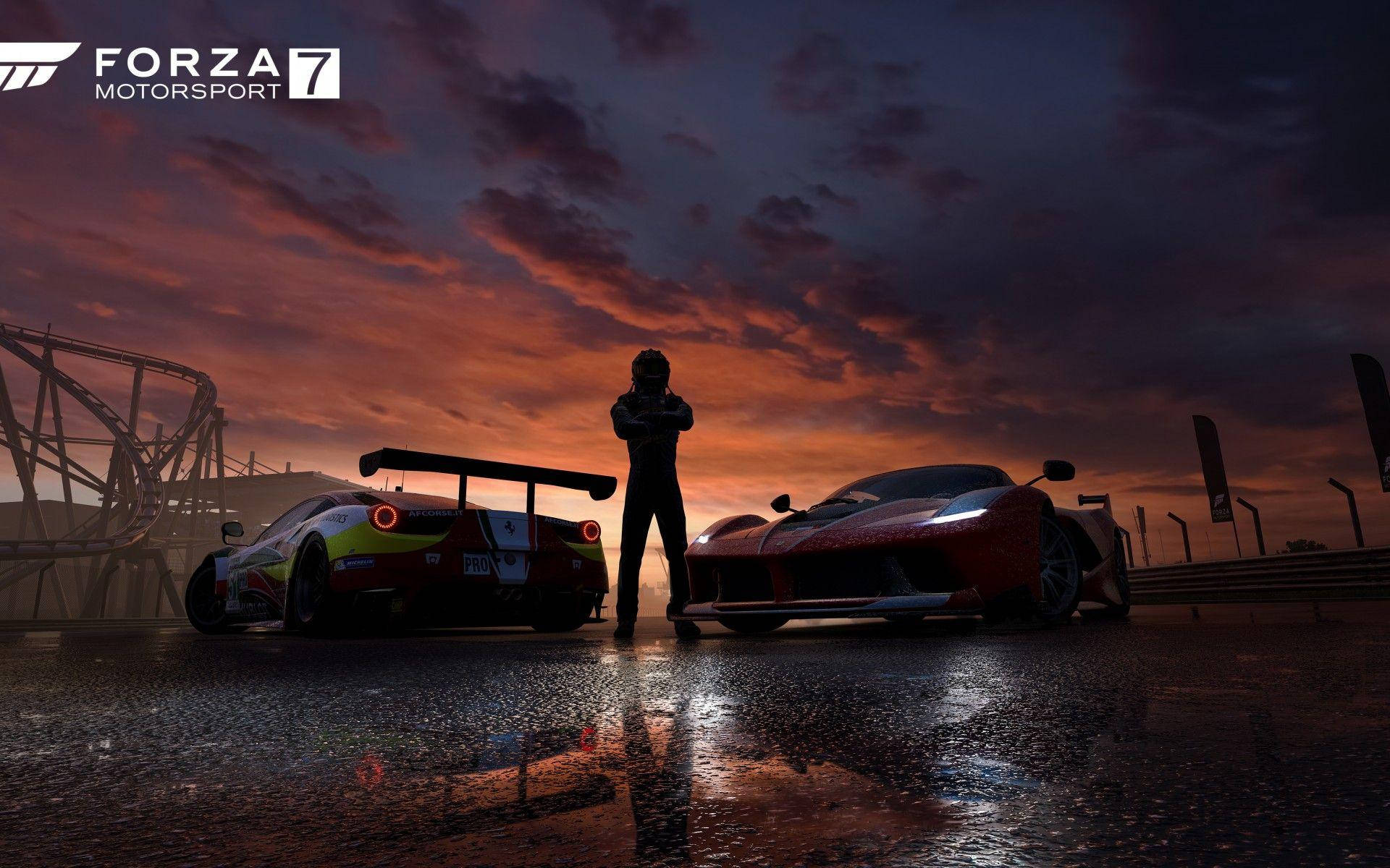 Forza 7 Rider Silhouette Background