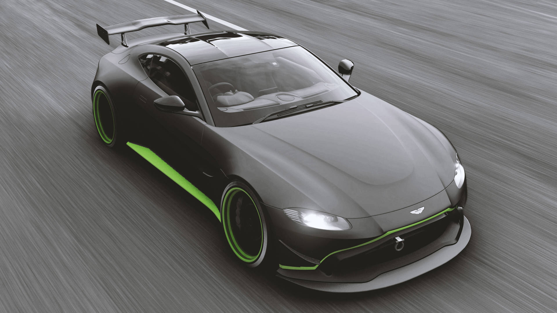 Forza Horizon 4 4k Aston Martin绿色贴花背景