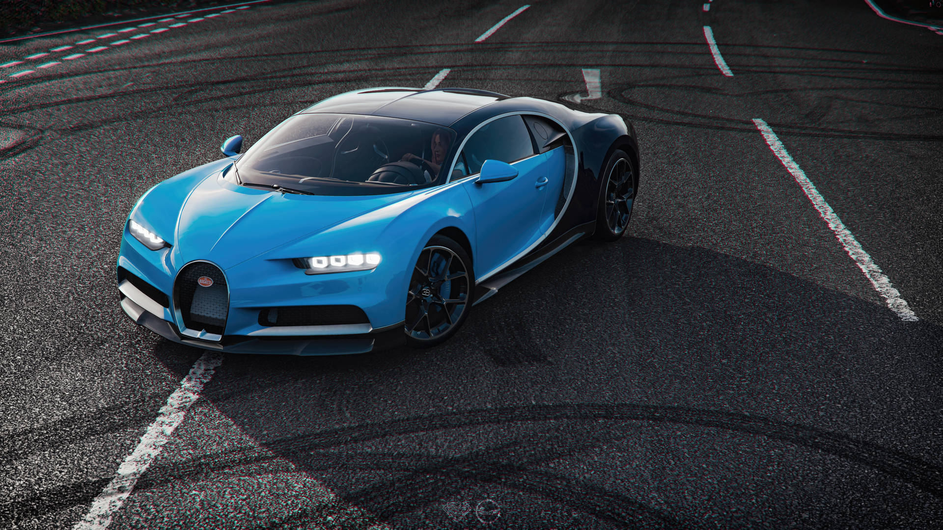 Forza Horizon 4 4k Blue Bugatti Chiron Background