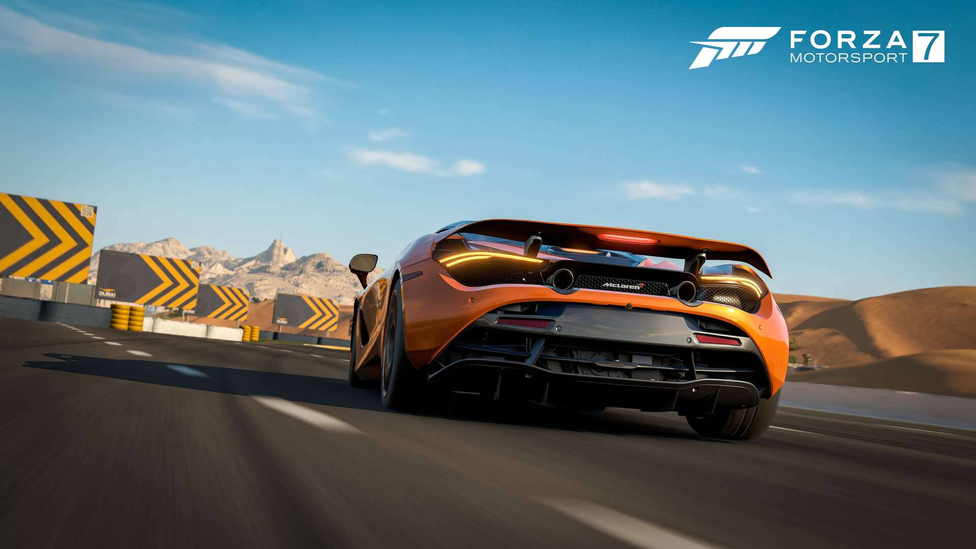 Forza Motorsport 7 Mclaren 720s Rear Background