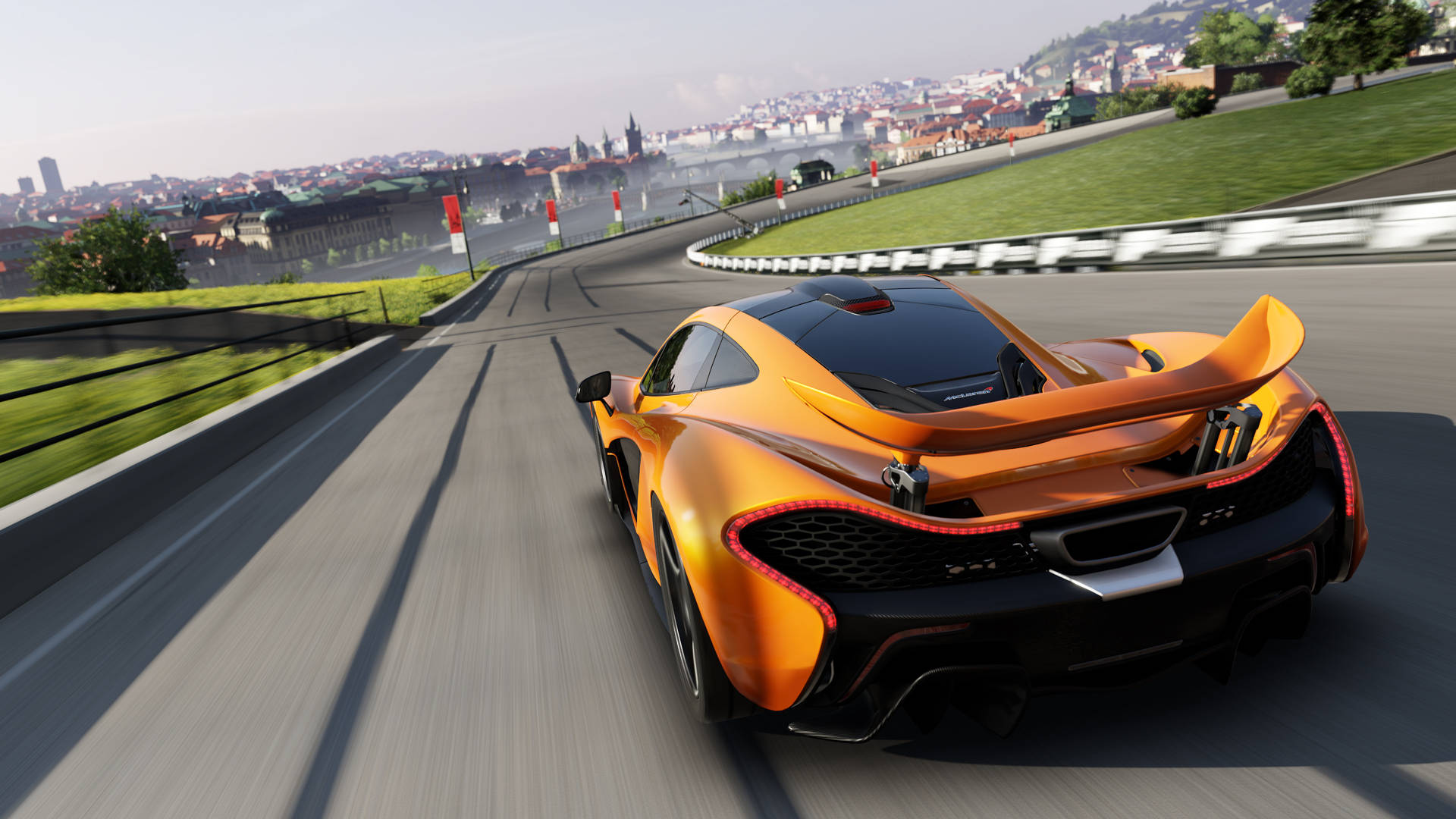 Forza Motorsport 7 Mclaren P1 Downhill Track Background