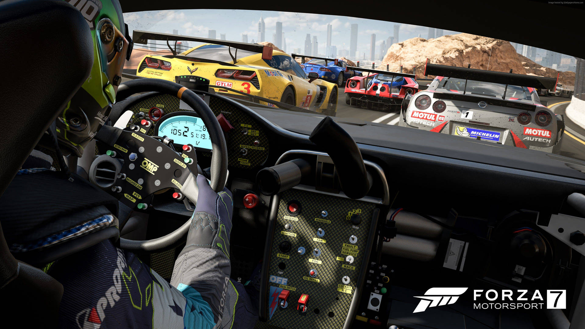 Forza Motorsport 7 Racer Perspective Background