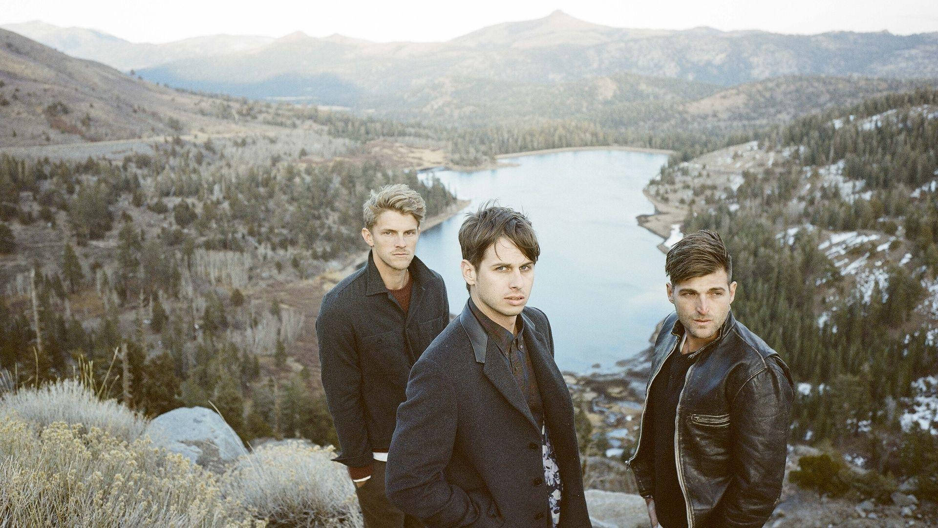 Foster The People With Lake View Background