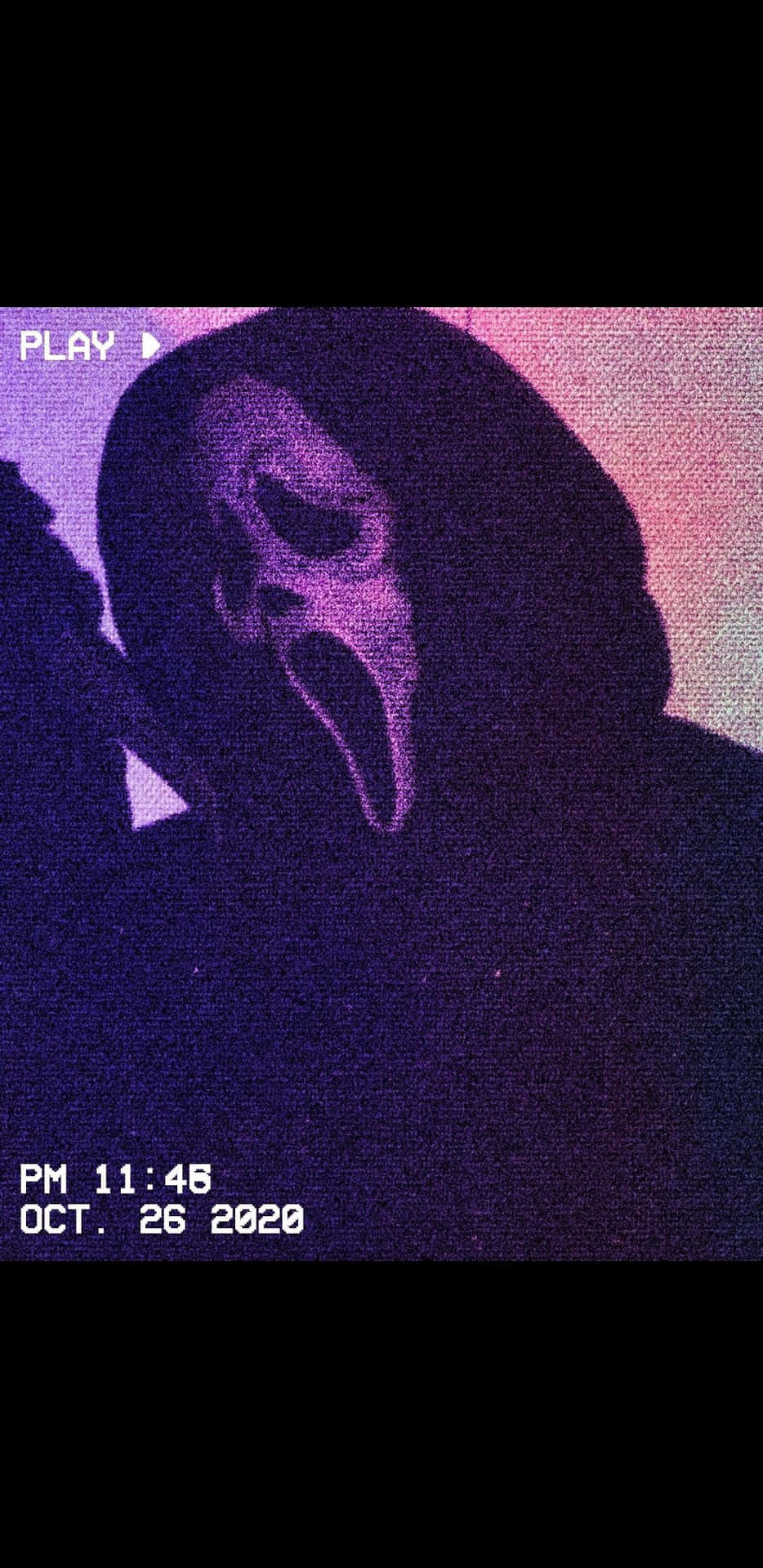 Found Footage Ghost Face Pfp Background