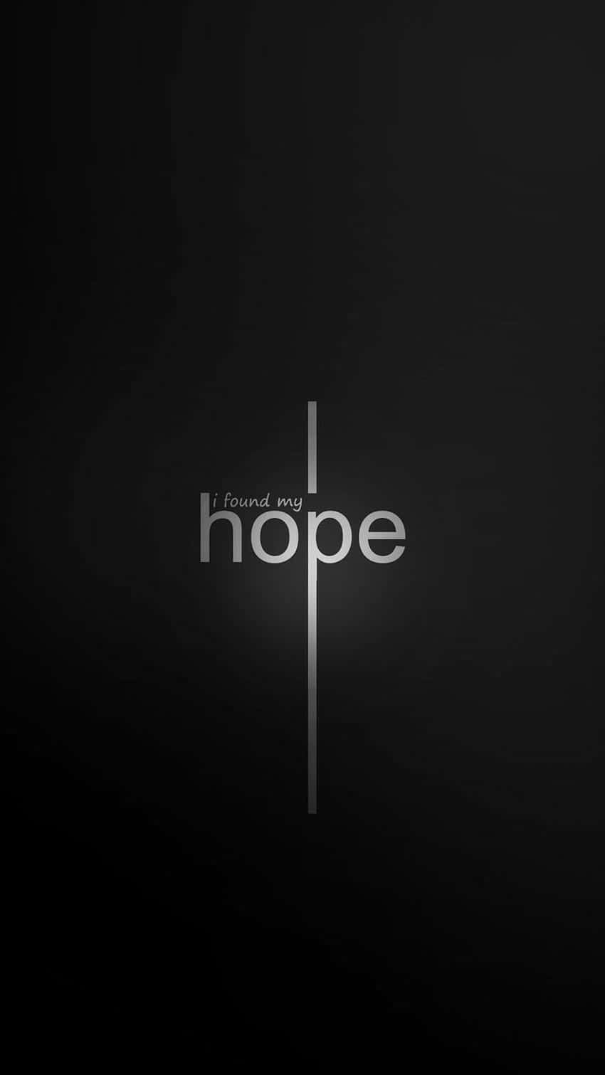 Found My Hope Inspiration Background