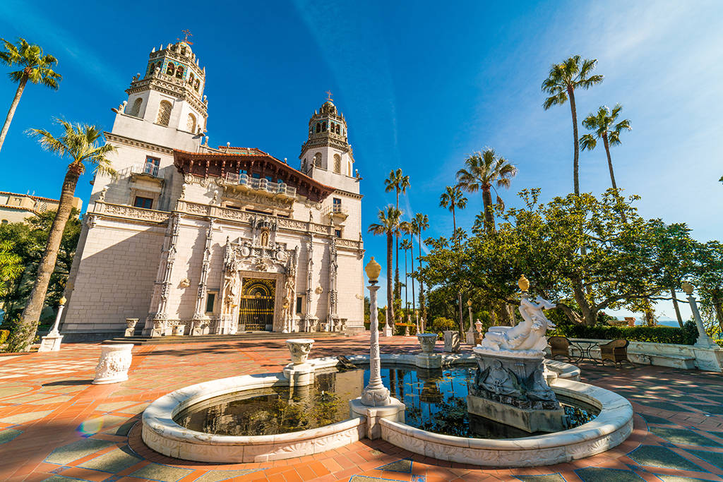 Fountain At Hearst Castle