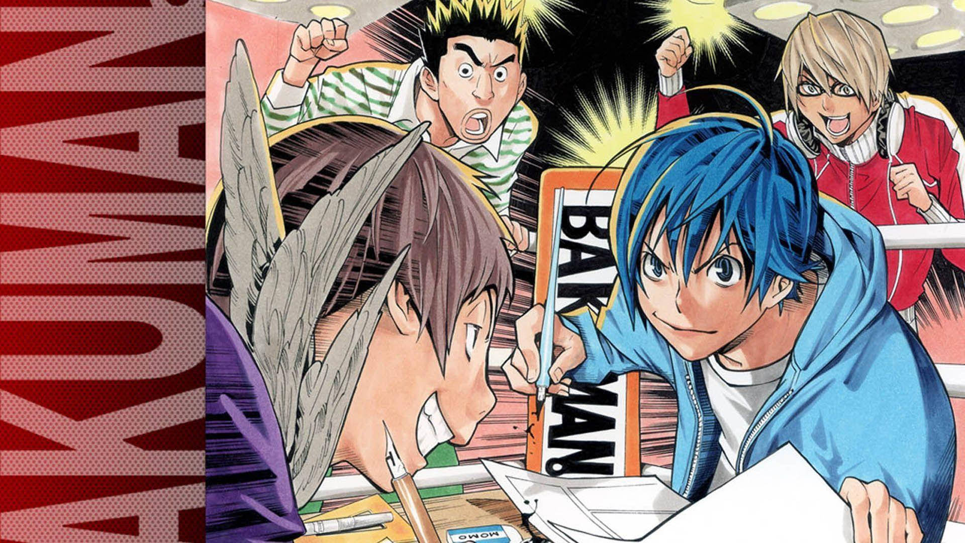 Four Bakuman Characters Background