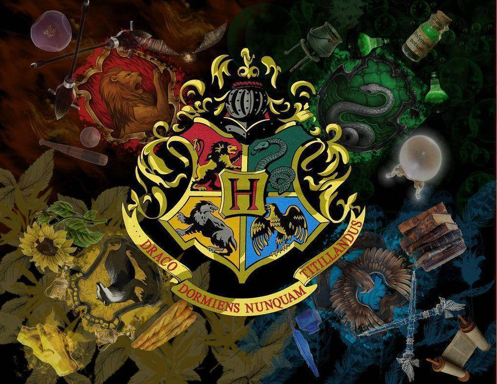 Four Houses Of Hogwarts Harry Potter Ipad Background