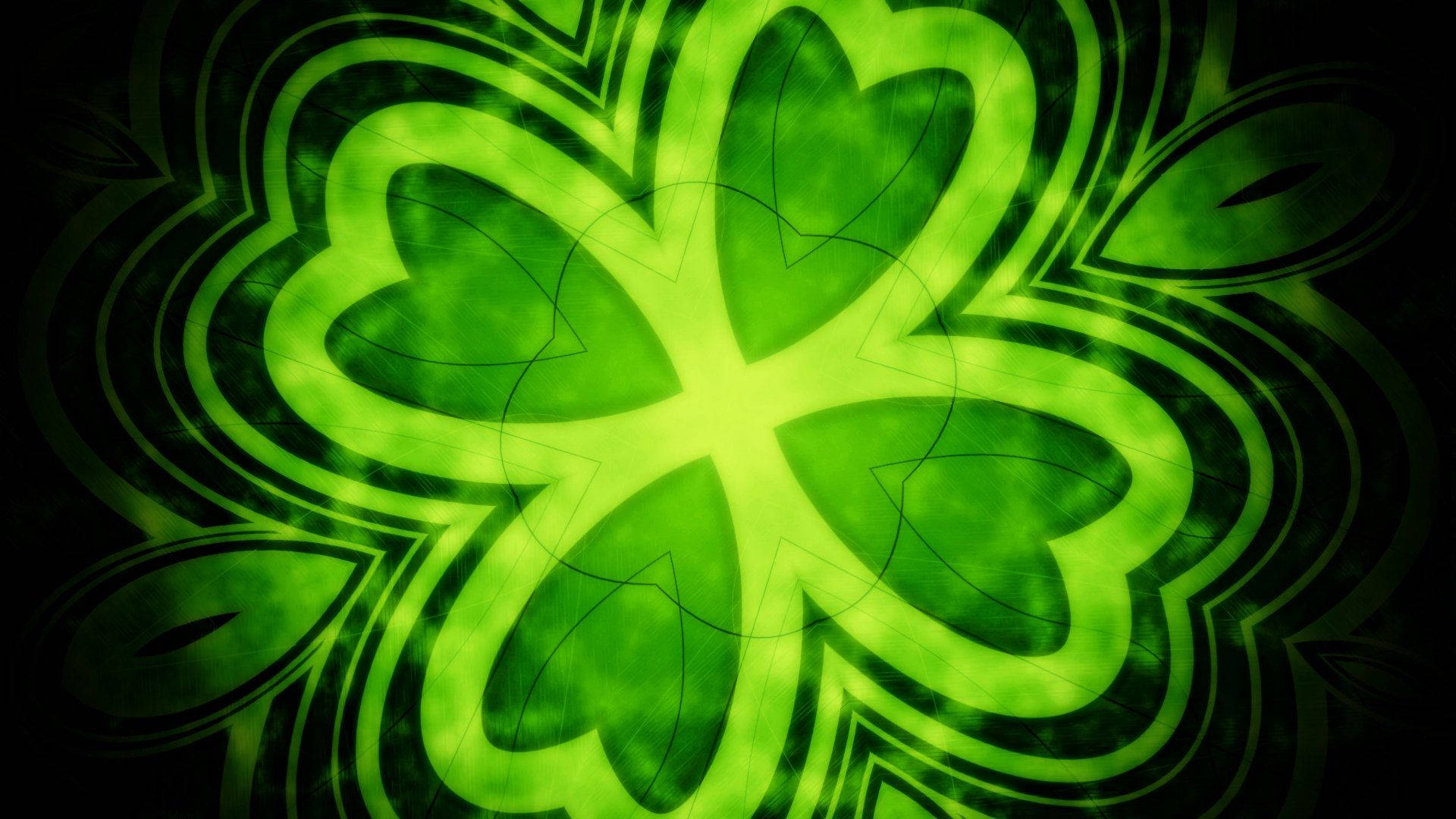 Four Leaf Clover St Patrick's Day Background