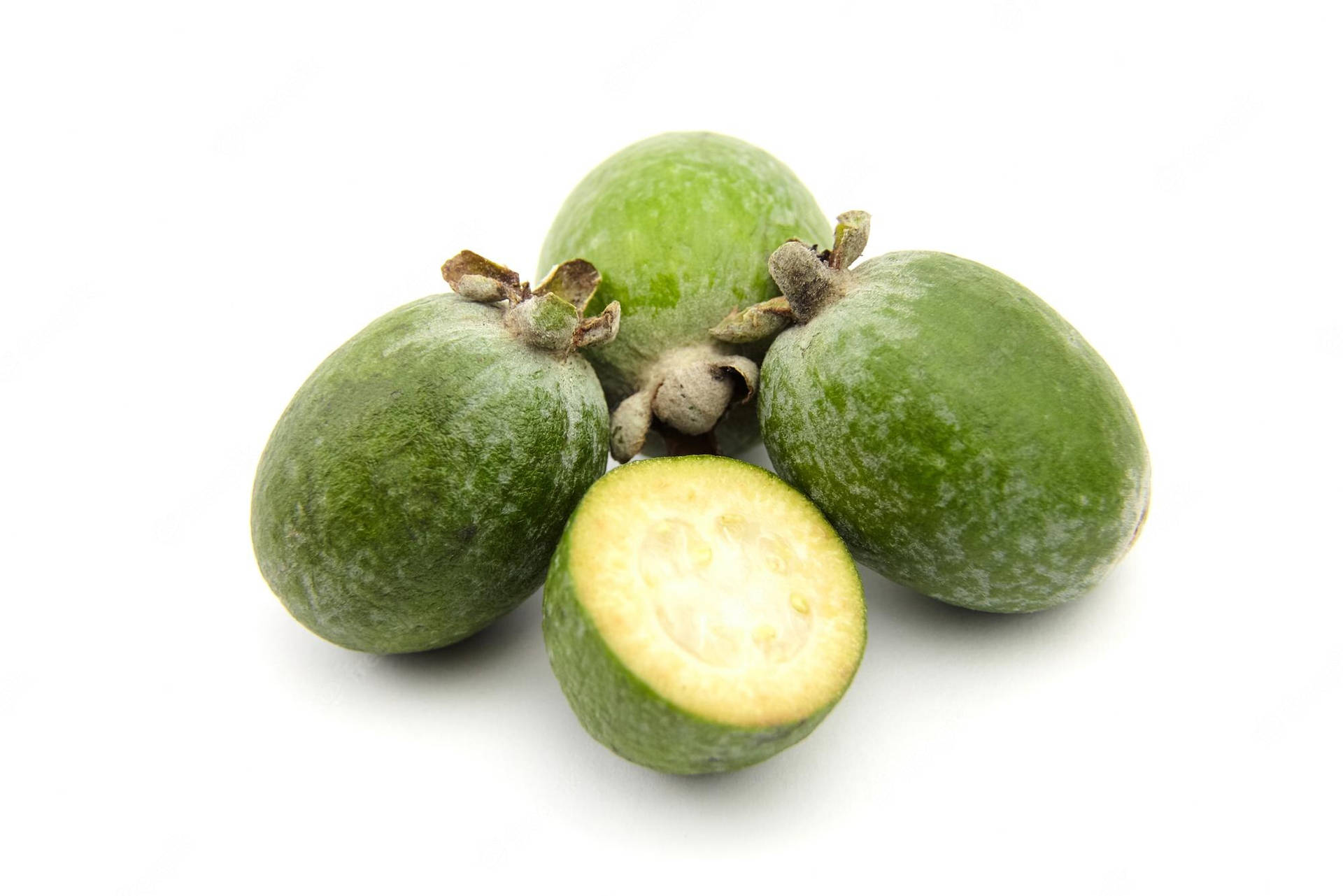 Four Pieces Of Feijoas