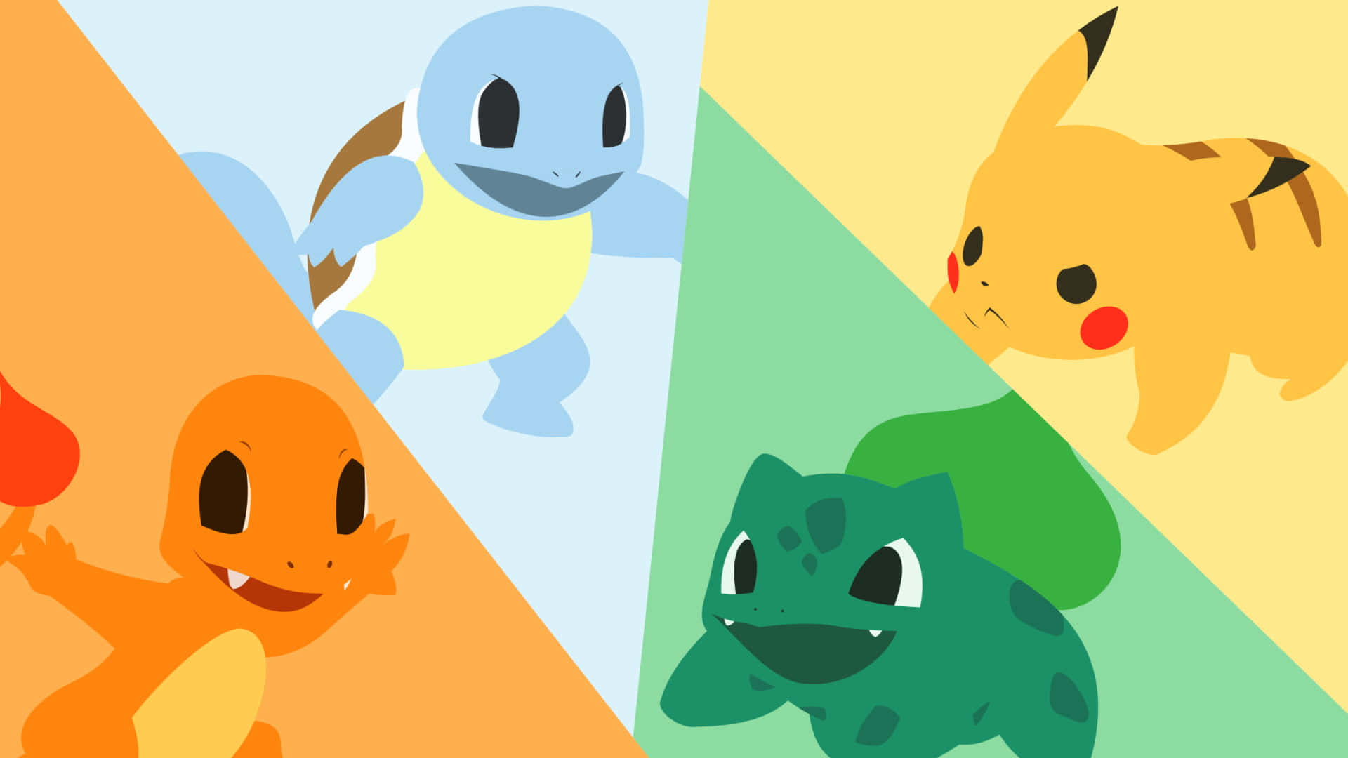 Four Pokemon Background