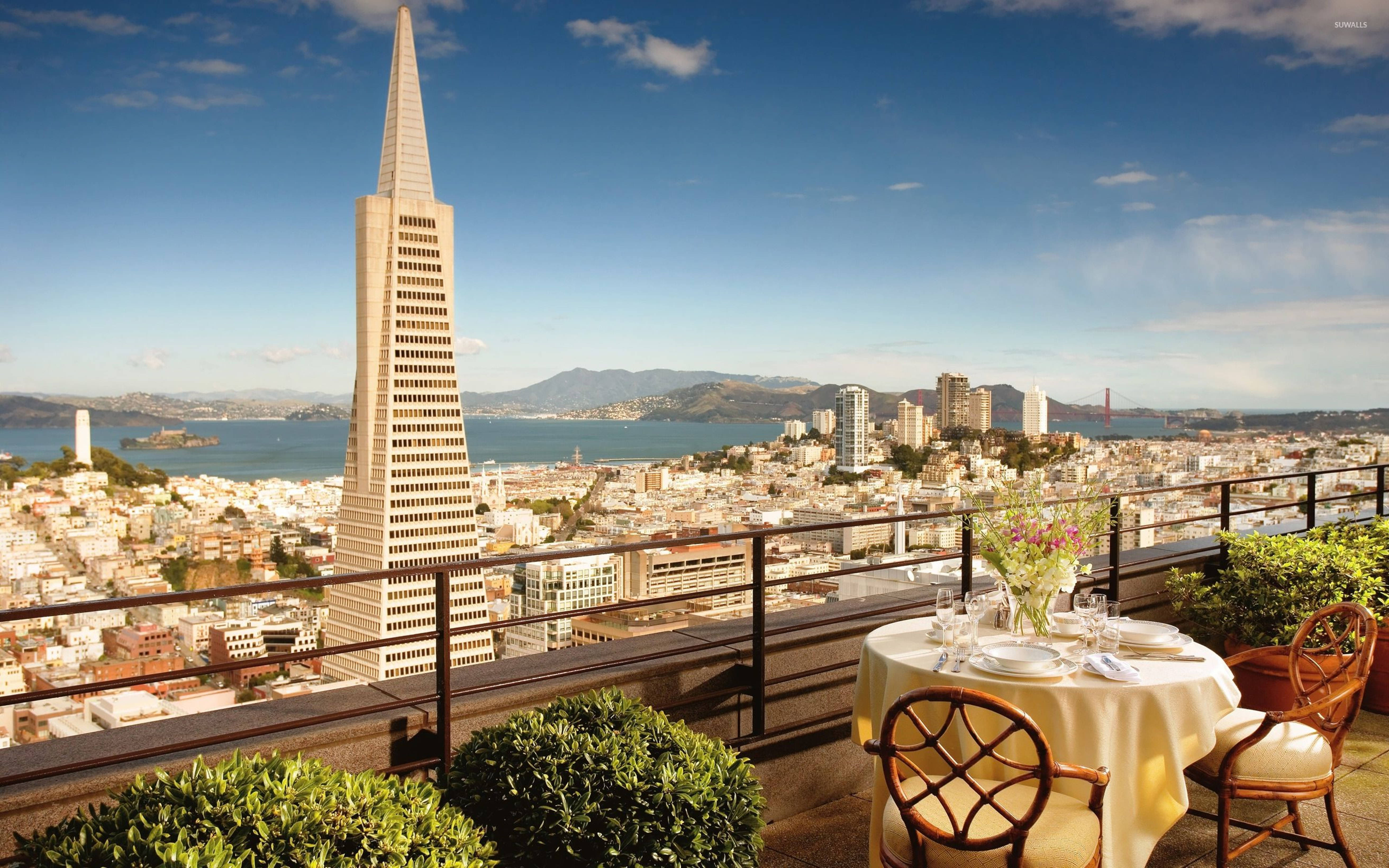 Four Seasons Hotel, A Premier Venue In San Francisco In 4k Resolution Background