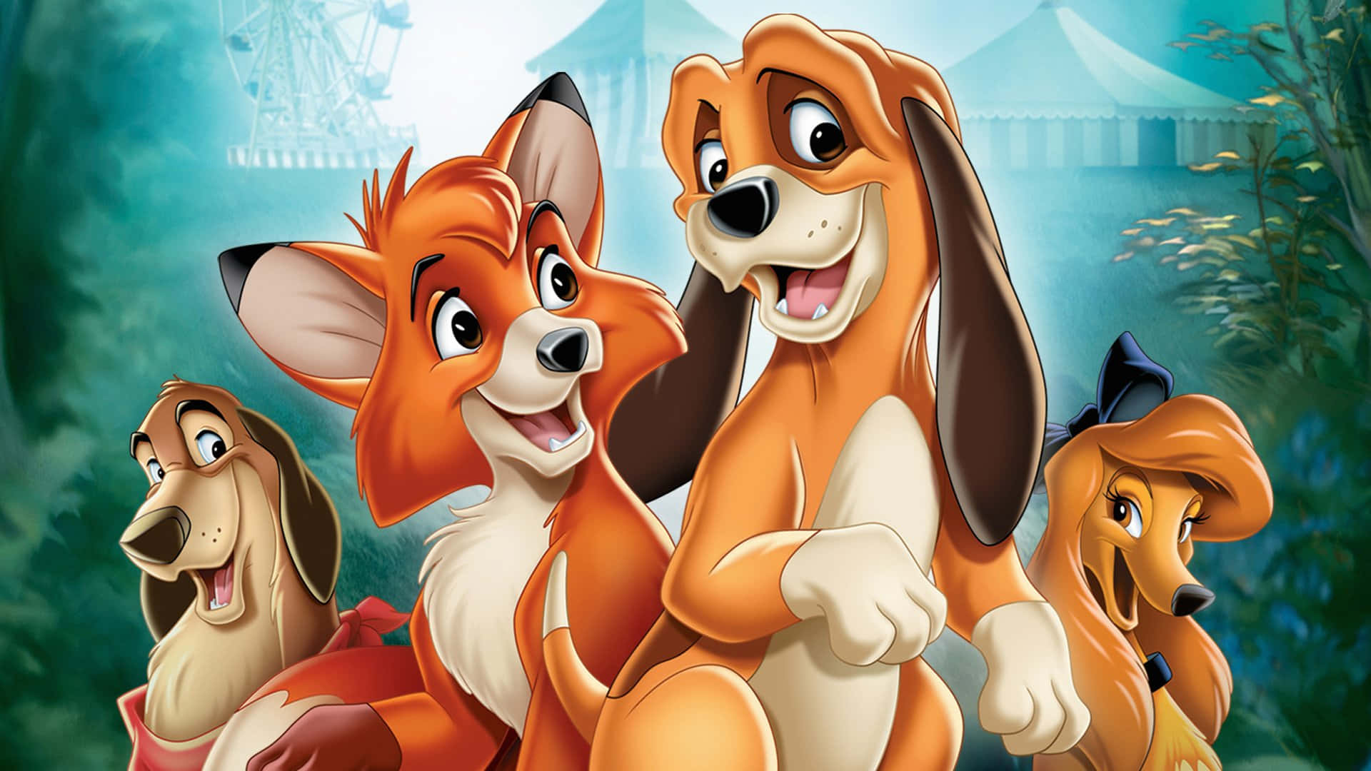 Fox And Hound: Unlikely Best Friends Background